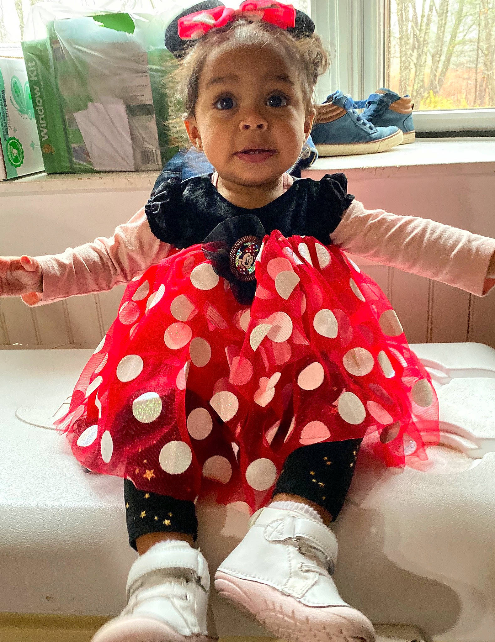 Illauni joined the competition — help win amazing prizes! baby_toddler_clothing, child, clothing, costume, design, pattern, person, polka_dot, toddler