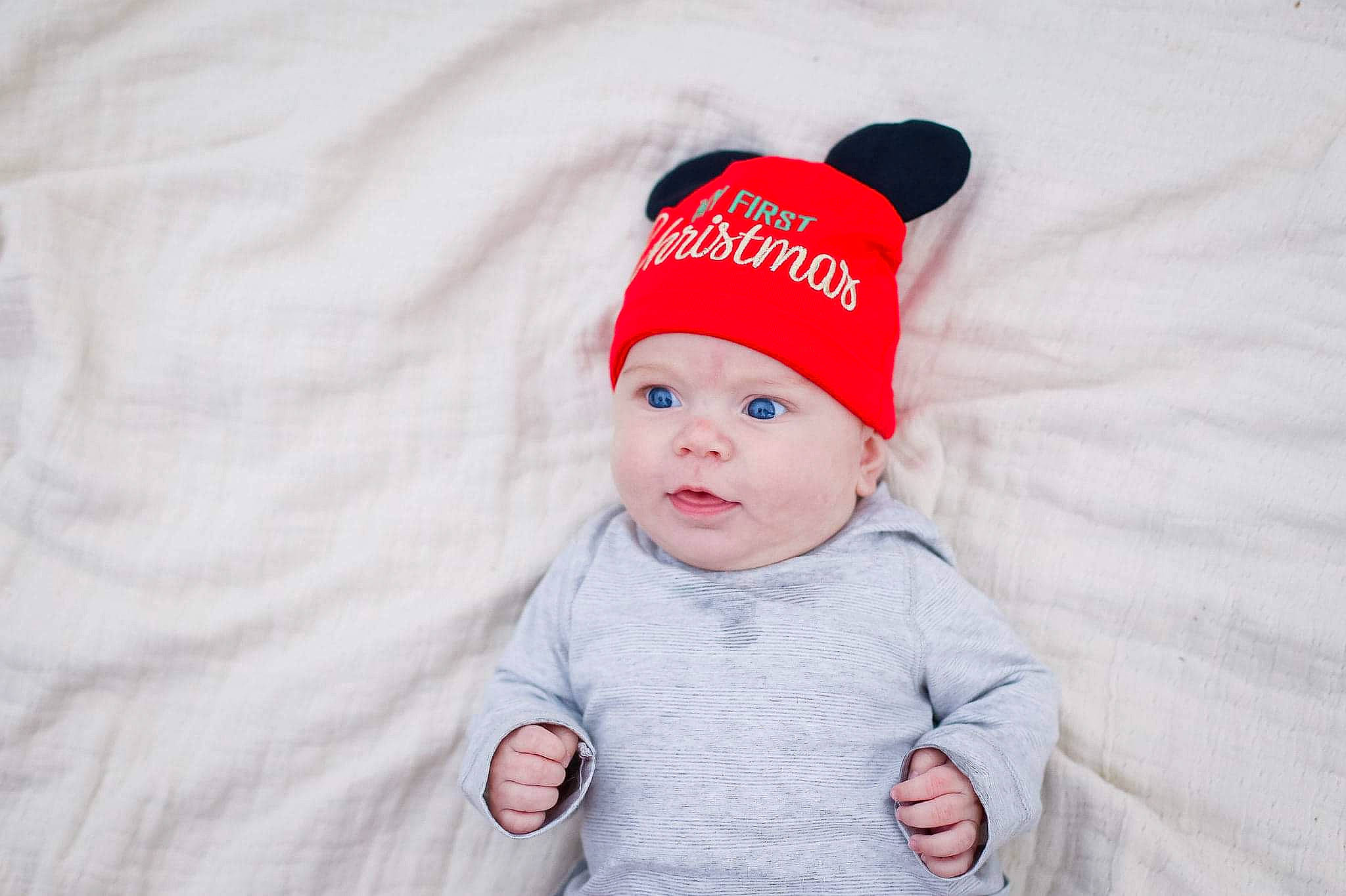 Axl joined the competition — help win amazing prizes! baby, beanie, bonnet, cap, child, clothing, headgear, headwear, knit_cap, person, toddler