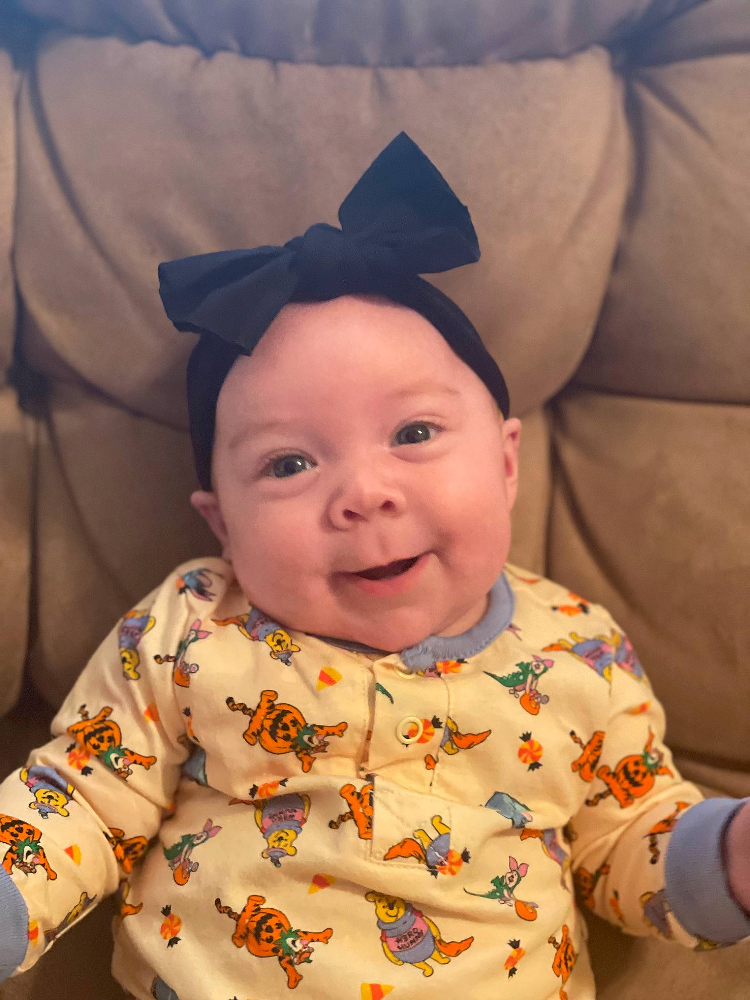 Aubrielle is registered to the contest to win money with this photo: baby, baby_toddler_clothing, cheek, chin, comfort, eye, face, happy, head, headwear, iris, joy, lip, mouth, nose, people, person, product, skin, sleeve