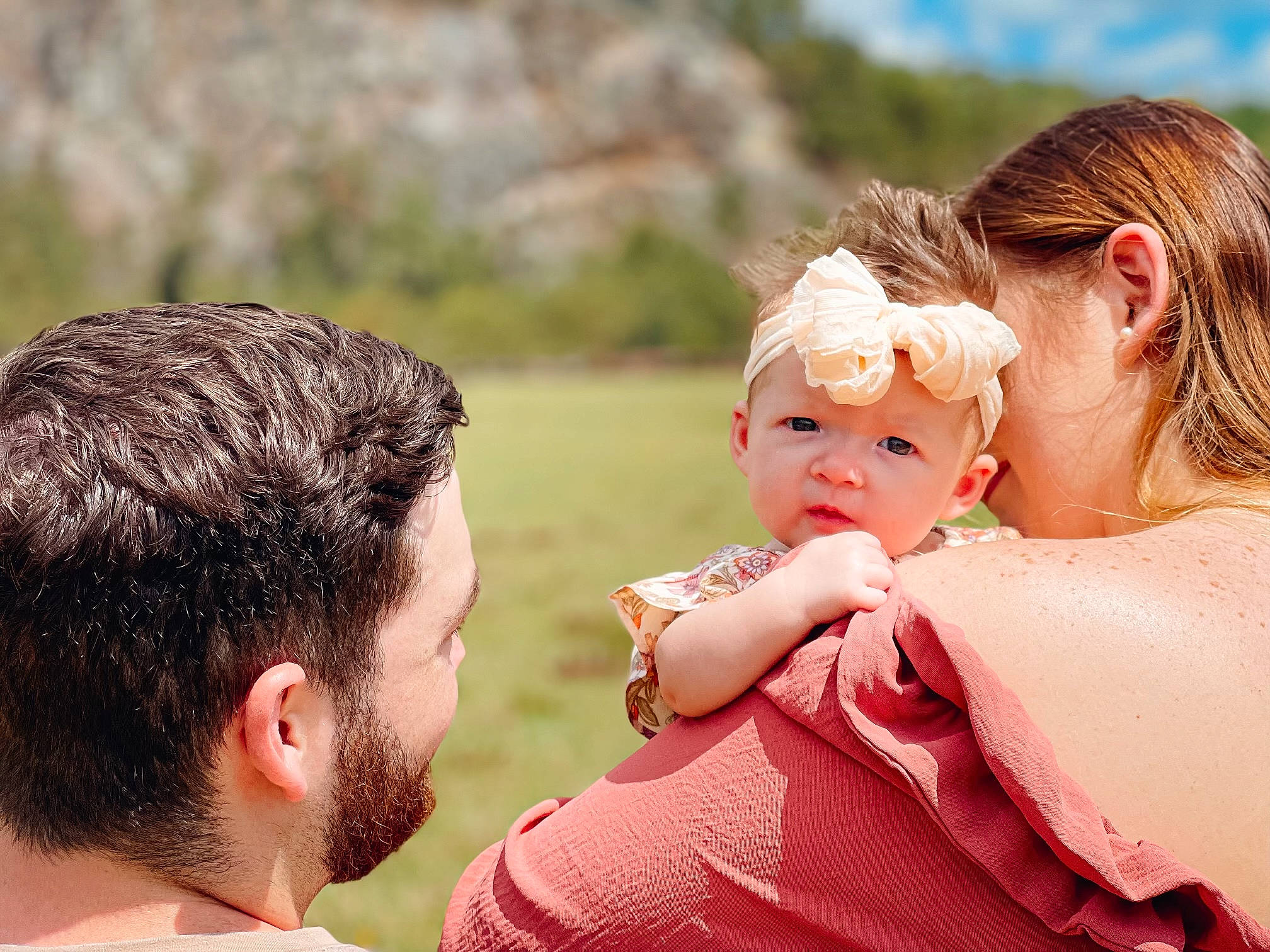 Adalyne joined the competition — help win amazing prizes! baby, cheek, child, event, fun, gesture, grass, hair, happy, hug, leisure, love, peach, people_in_nature, person, portrait_photography, sky, toddler, vacation