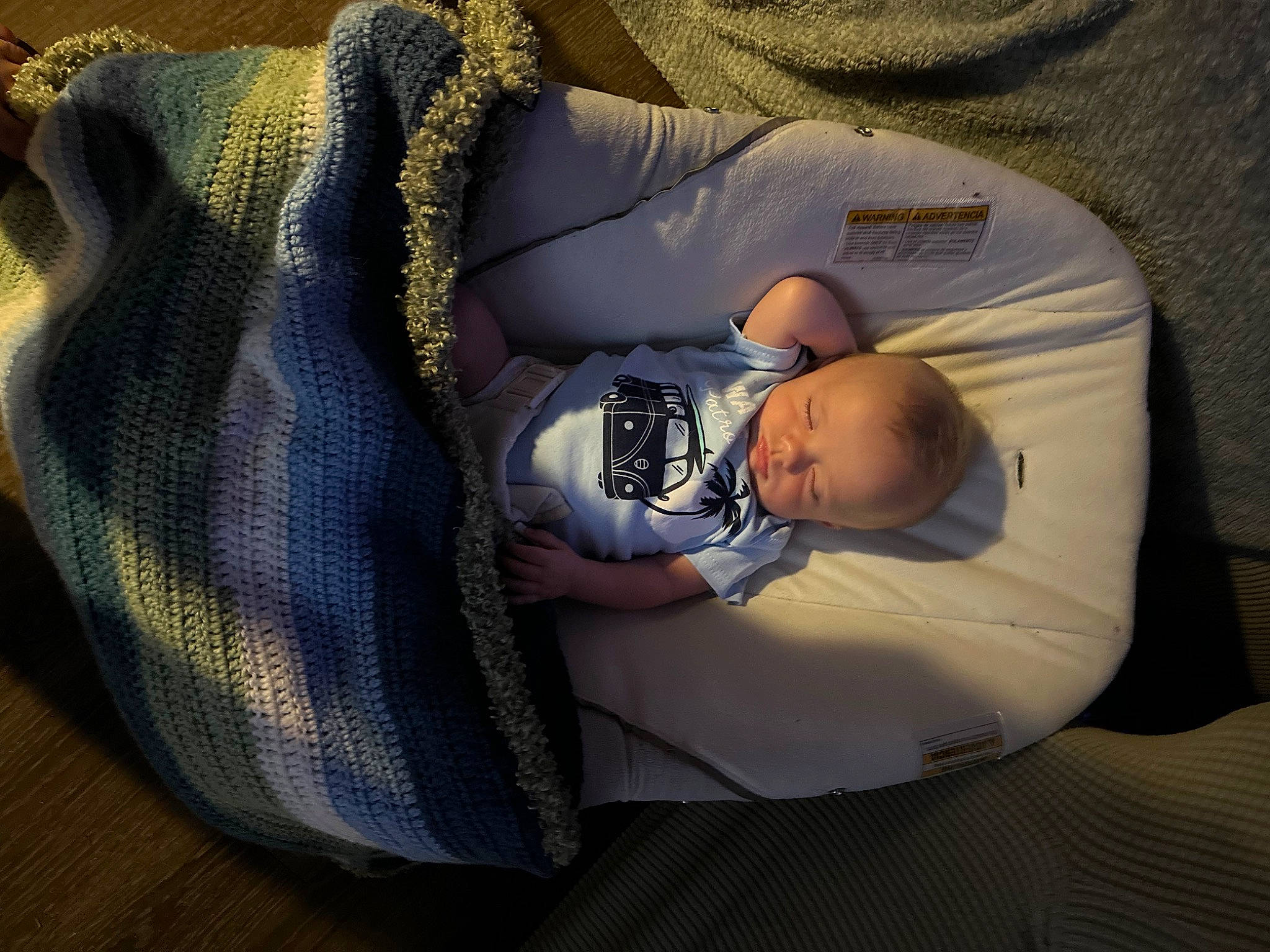 Lucian joined the competition — help win amazing prizes! baby, baby_carriage, baby_products, baby_safety, baby_sleeping, baby_toddler_clothing, bedtime, child, comfort, electric_blue, linens, nap, pattern, person, personal_protective_equipment, room, sitting, sleep, toddler, tree