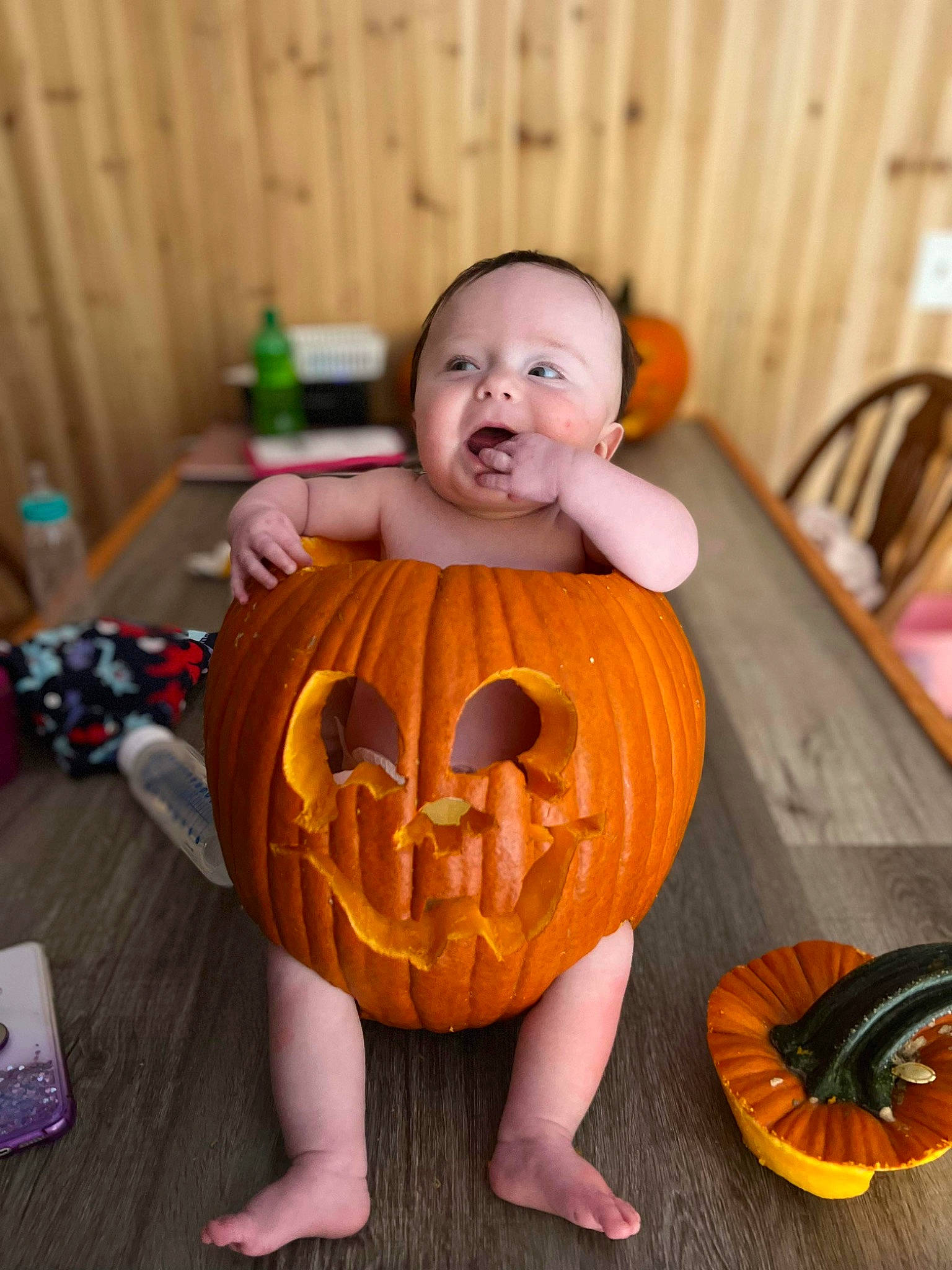 Braydon joined the competition — help win amazing prizes! art, calabaza, cucurbita, eye, flooring, gourd, head, jack_o_lantern, local_food, natural_foods, orange, person, plant, produce, pumpkin, squash, toddler, trick_or_treat, vegetable, winter_squash