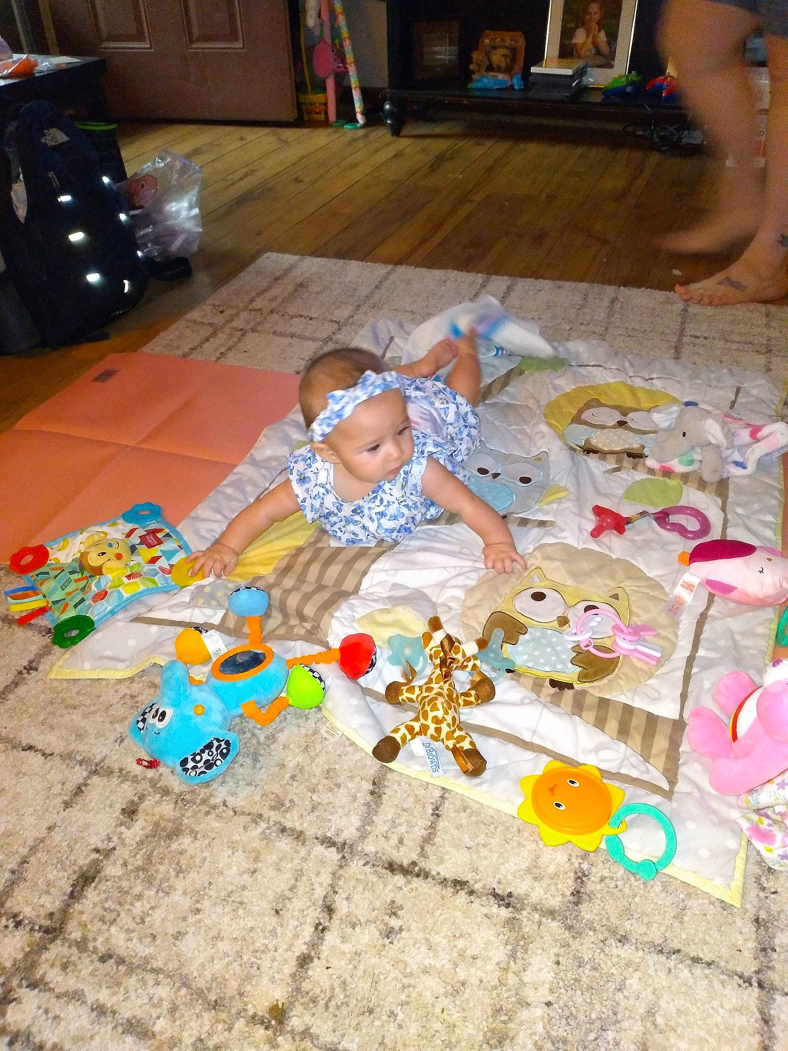 Sammie joined the competition — help win amazing prizes! art, baby, baby_toys, bookcase, cabinetry, child, drawer, floor, flooring, fun, hardwood, headwear, leisure, person, plastic, play, room, television, toddler, toy