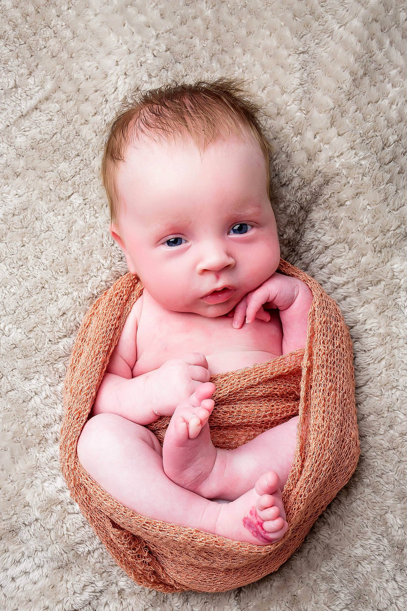 Elsie is registered to the contest to win money with this photo: baby, baby_toddler_clothing, cheek, chin, comfort, eye, eyebrow, eyelash, face, flash_photography, happy, head, iris, lip, nose, person, pink, skin, stomach, toddler