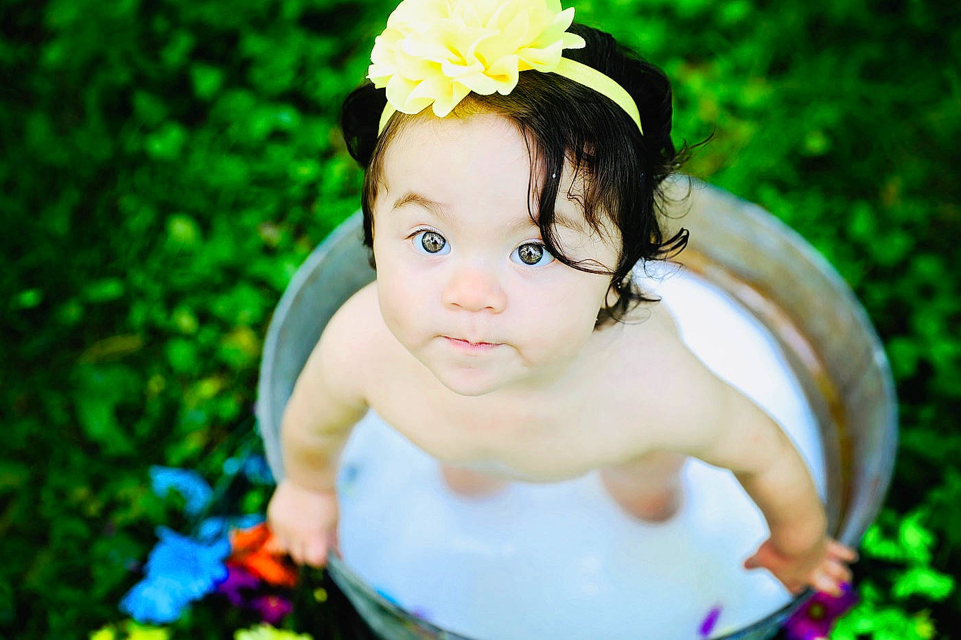 Rosabella joined the competition — help win amazing prizes! baby, beauty, botany, child, flower, grass, green, hair_accessory, headpiece, people_in_nature, person, photograph, photography, plant, skin, spring, summer, sunlight, toddler, tree