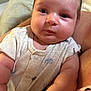 Jack is registered to the contest to win money with this photo: adorable, arm, baby, child, closeup, clothing, cute, face, holding, human, indoor, infant, newborn, onesie, person, portrait, resting, skin, sleepy, soft
