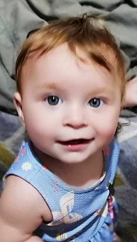 Ellie Rose joined the competition — help win amazing prizes! baby, baby_toddler_clothing, blond, cheek, child, cool, ear, eyebrow, eyelash, forehead, happy, iris, lip, mouth, nose, organ, person, skin, smile, t_shirt