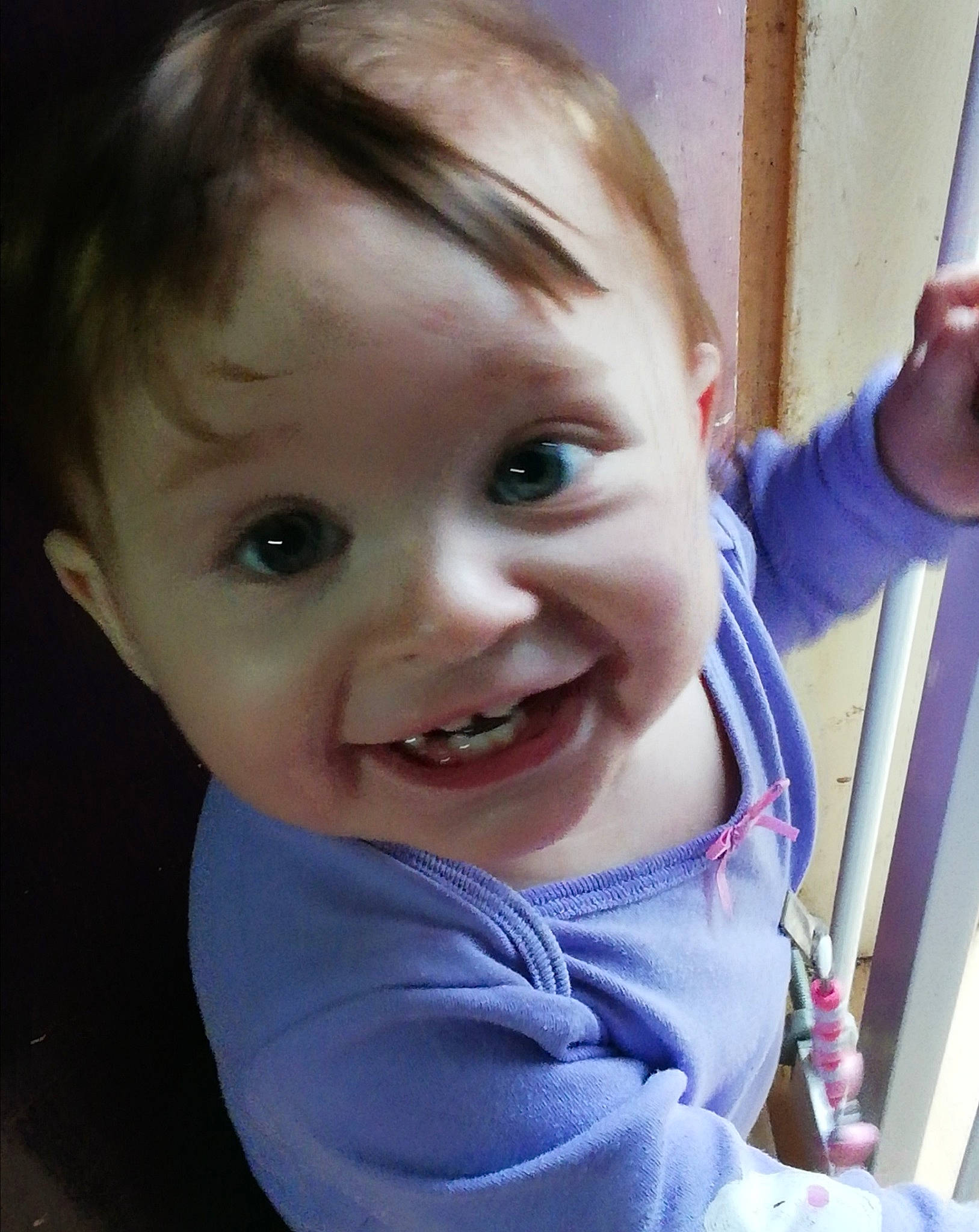 Ellie Rose is registered to the contest to win money with this photo: baby, baby_toddler_clothing, cheek, chin, ear, eyebrow, eyelash, gesture, happy, head, iris, jaw, joy, lip, mouth, neck, nose, person, skin, sleeve