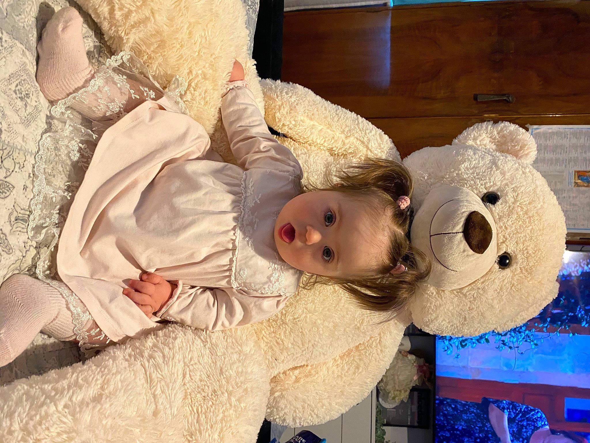 Elena Martinica joined the competition — help win amazing prizes! baby, baby_toddler_clothing, child, comfort, eye, fur, happy, hat, person, plush, room, stuffed_toy, surprise, teddy_bear, toy, wood