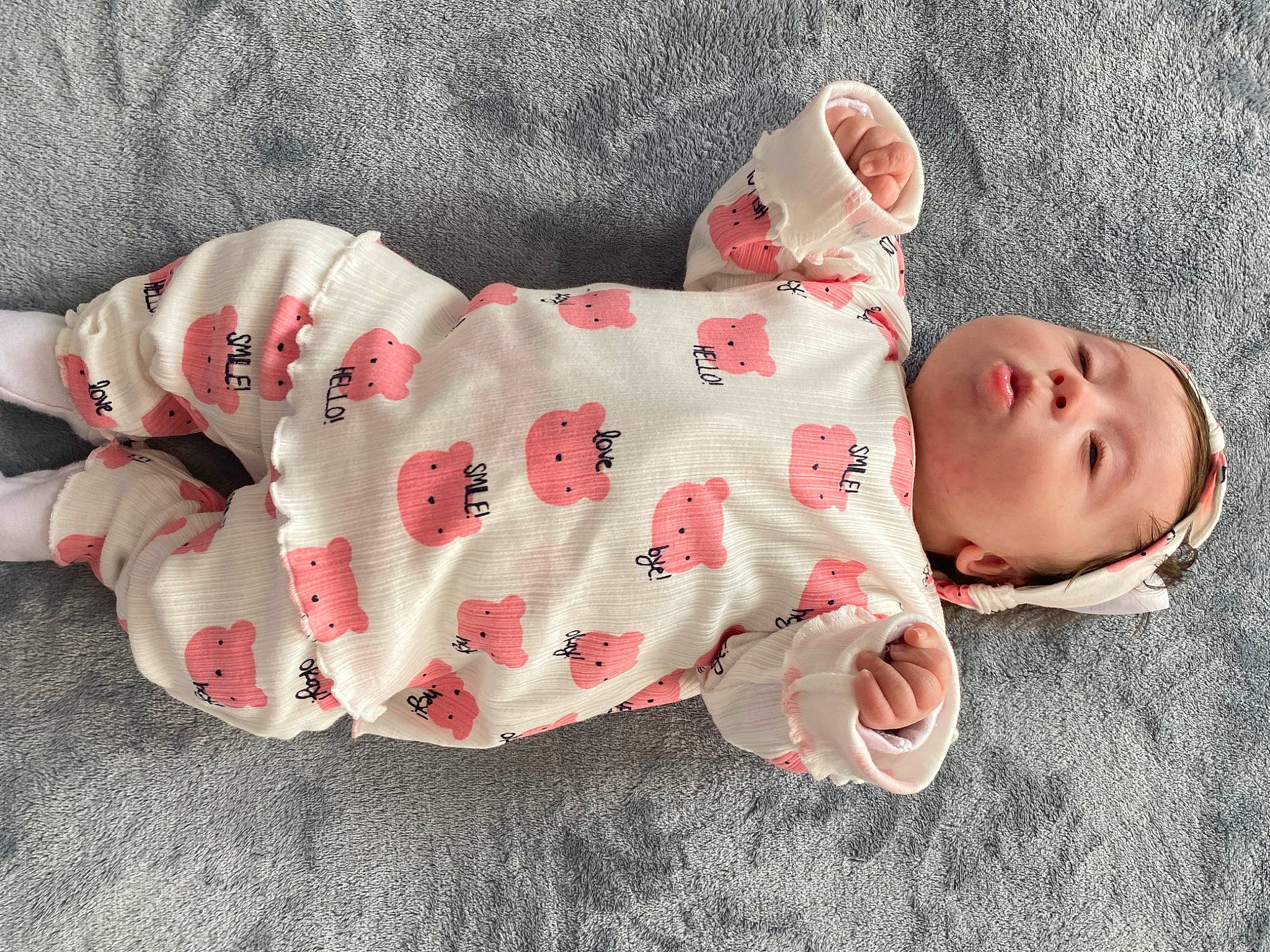 Amalia Elena Martinica joined the competition — help win amazing prizes! baby, baby_products, baby_sleeping, baby_toddler_clothing, carmine, child, comfort, dress, grey, hand, headgear, human_body, linens, pattern, person, product, skin, sleeve, t_shirt, toddler