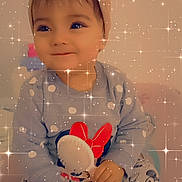 Giuliana participe au concours pour gagner de l'argent avec cette photo : baby, bow_headband, child, clothing, cute, face, fashion, happy, headwear, indoor, minnie_mouse, playful, polka_dot, portrait, sitting, smile, sparkles, toddler, toy, young_child