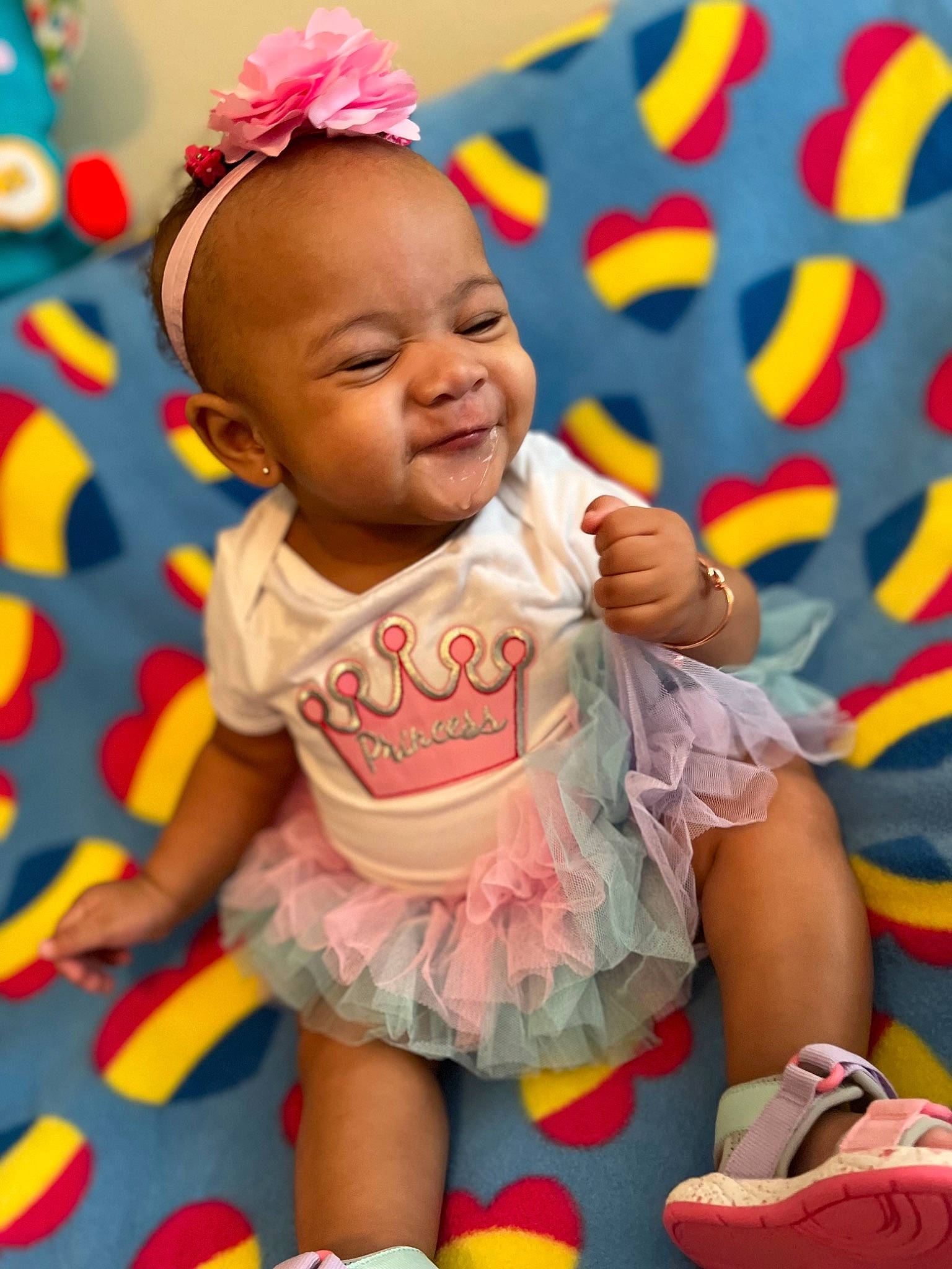 Anari joined the competition — help win amazing prizes! baby, baby_products, baby_toddler_clothing, cheek, child, event, face, finger, fun, happy, leisure, magenta, person, pink, play, purple, sitting, skin, smile, textile