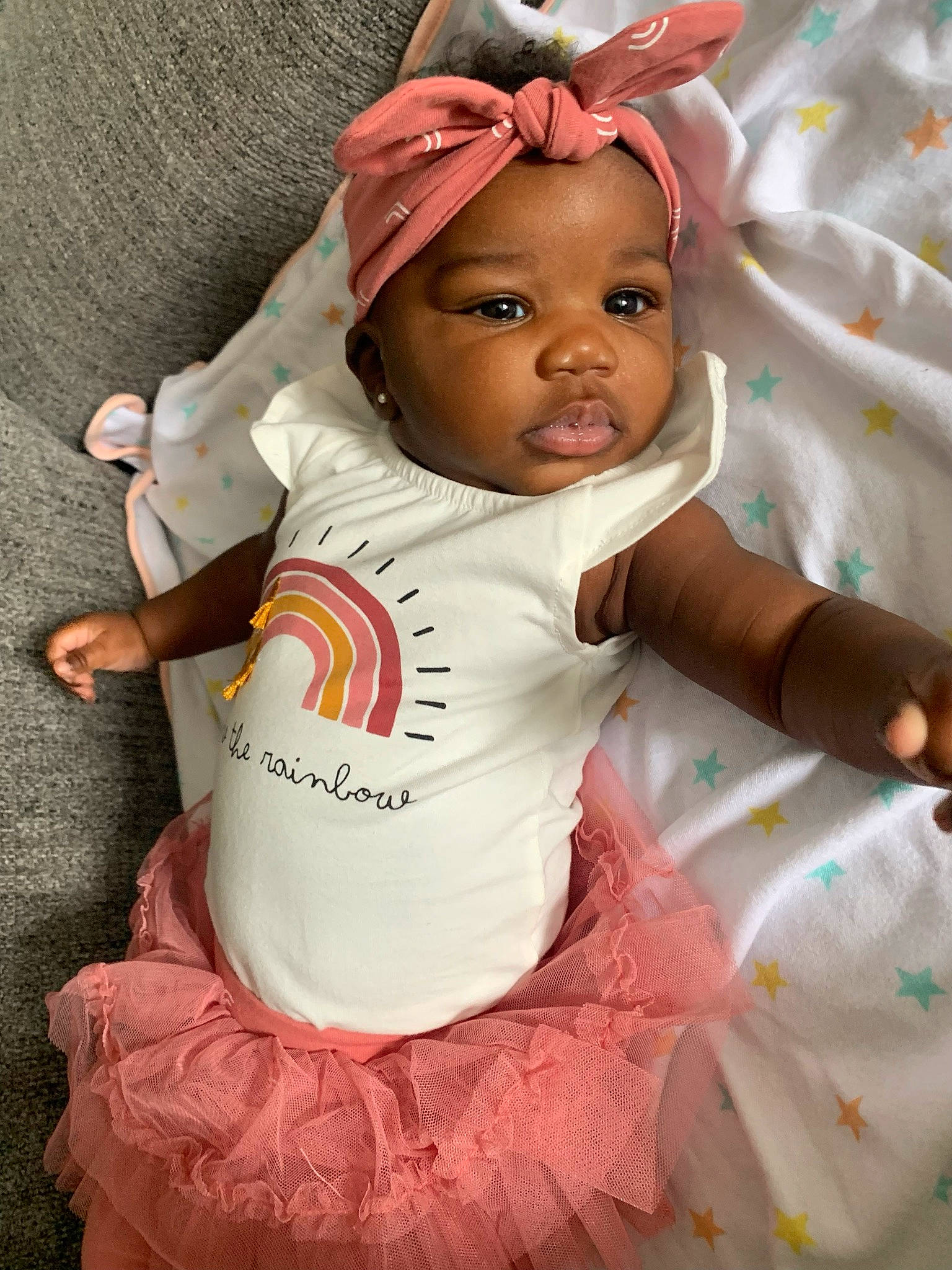 Armanie joined the competition — help win amazing prizes! baby, baby_products, baby_toddler_clothing, cap, child, costume_hat, dress, event, fashion_accessory, fun, happy, hat, headgear, headwear, party_supply, peach, person, pink, ruffle, sleeve