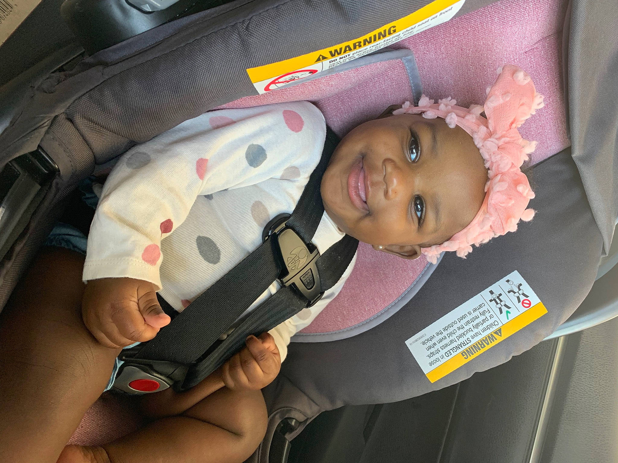 Armanie joined the competition — help win amazing prizes! audio_equipment, auto_part, automotive_design, automotive_exterior, automotive_lighting, baby, baby_carriage, baby_products, bumper, car_seat, comfort, family_car, finger, headwear, helmet, joy, motor_vehicle, person, smile, toddler
