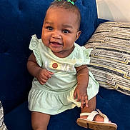 Rayiah joined the competition — help win amazing prizes! baby, clothing, couch, dress, face, footwear, furniture, happy, head, homedecor, pants, person, photography, portrait, sandal, shoe, shorts, sitting, smile, sneaker
