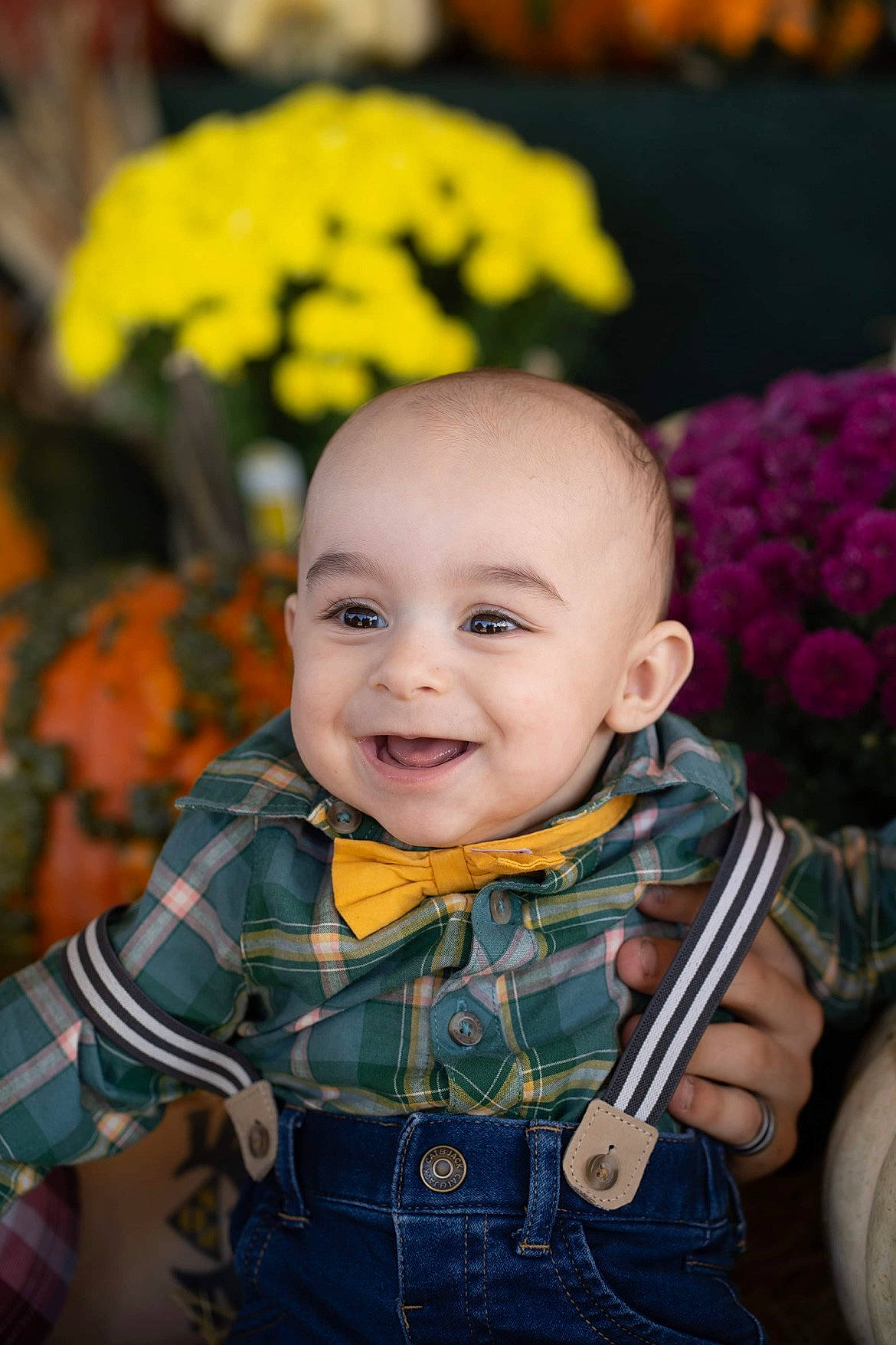 Elliot is registered to the contest to win money with this photo: baby, cheek, clothing, eye, facial_expression, flash_photography, flower, hairstyle, happy, iris, joy, leaf, nose, orange, organ, person, photograph, plant, skin, smile
