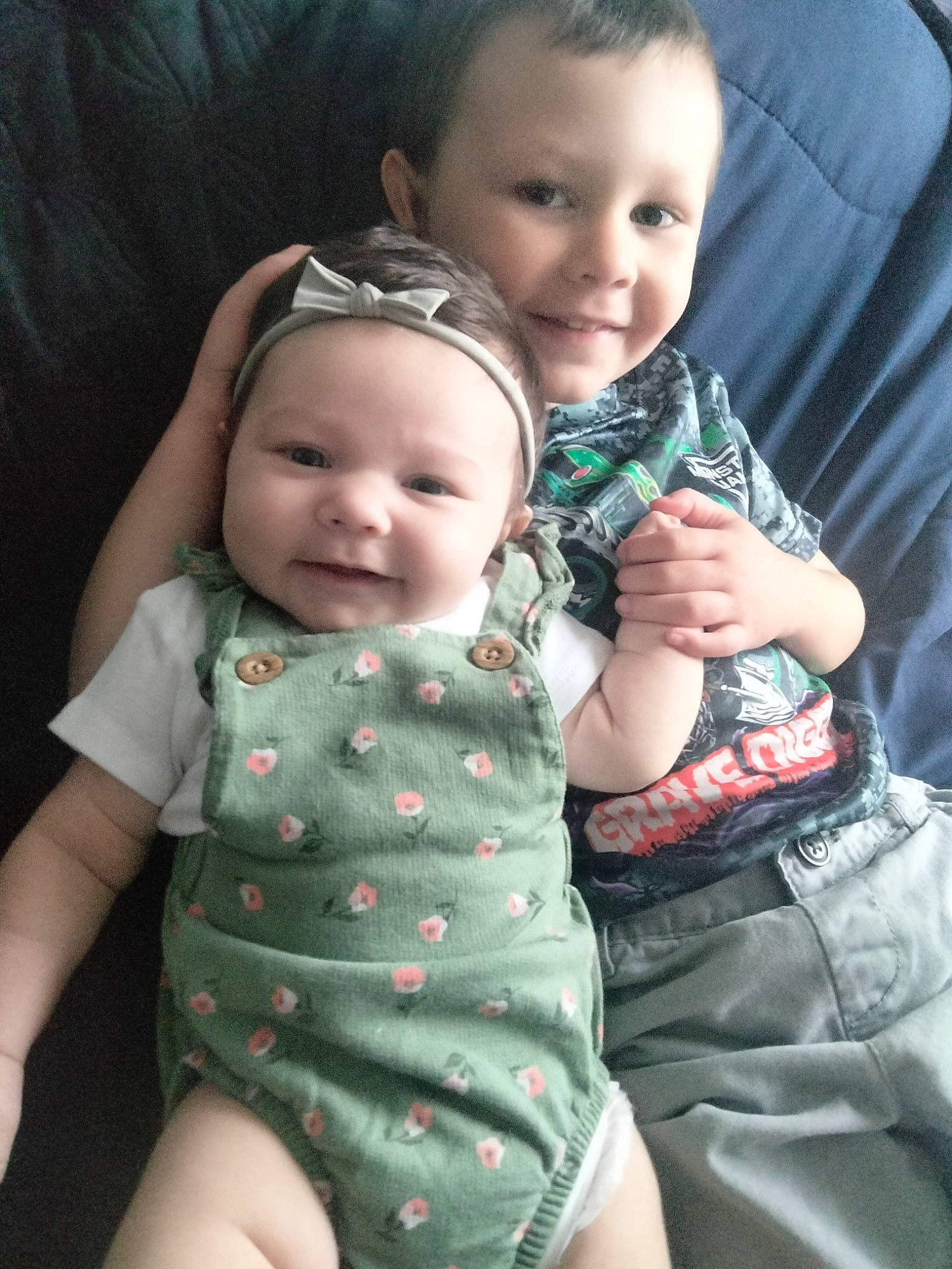 Scarlett Ann-marie Parker is registered to the contest to win money with this photo: arm, baby_toddler_clothing, cheek, eye, face, facial_expression, gesture, hairstyle, hand, happy, head, human_body, iris, joy, leg, person, photograph, product, skin, sleeve