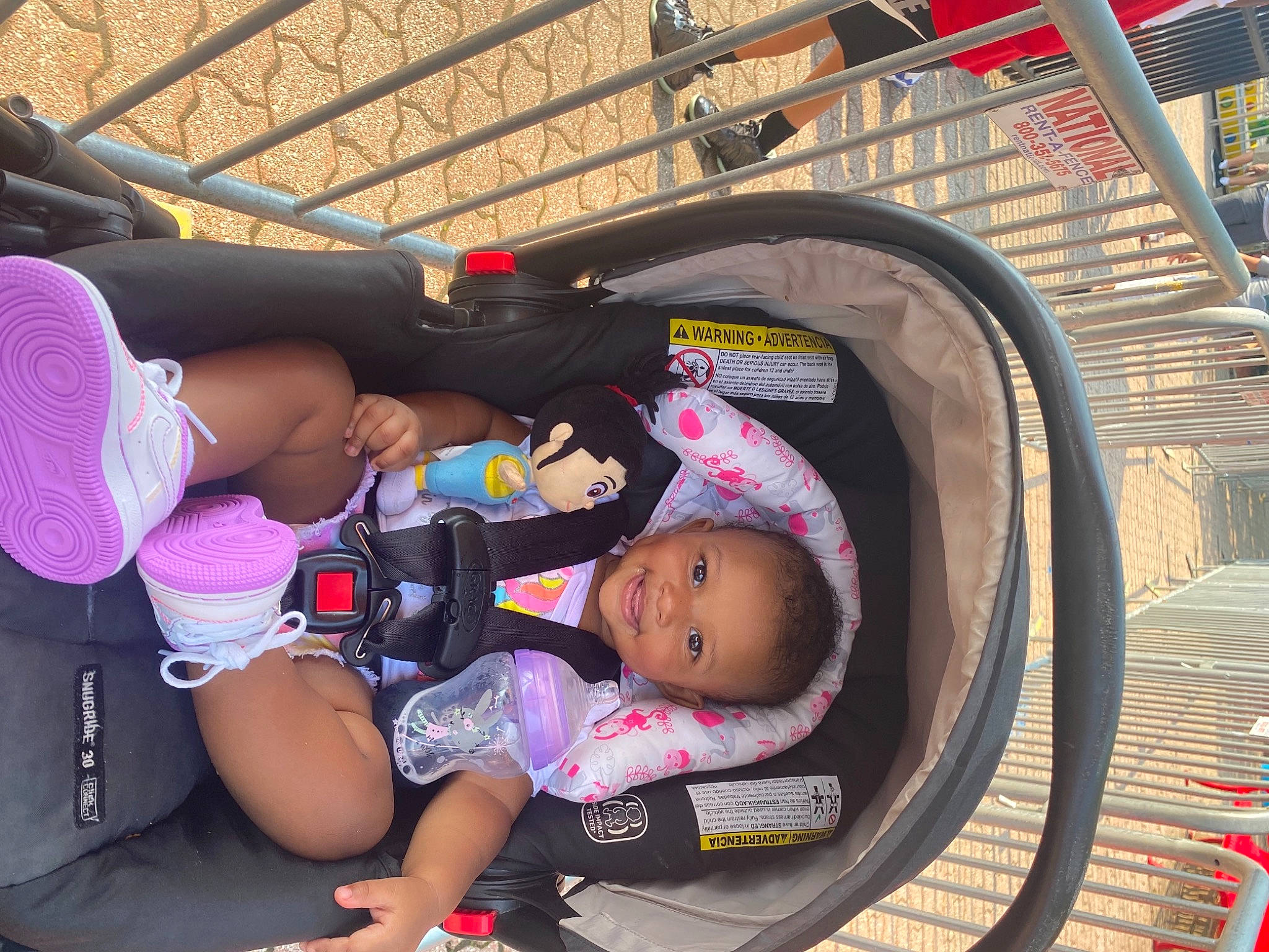 Jojo is registered to the contest to win money with this photo: auto_part, baby, baby_carriage, baby_products, baby_toddler_clothing, car_seat, child, comfort, fun, human_leg, joy, lap, leisure, motor_vehicle, person, product, recreation, thigh, tire, toddler