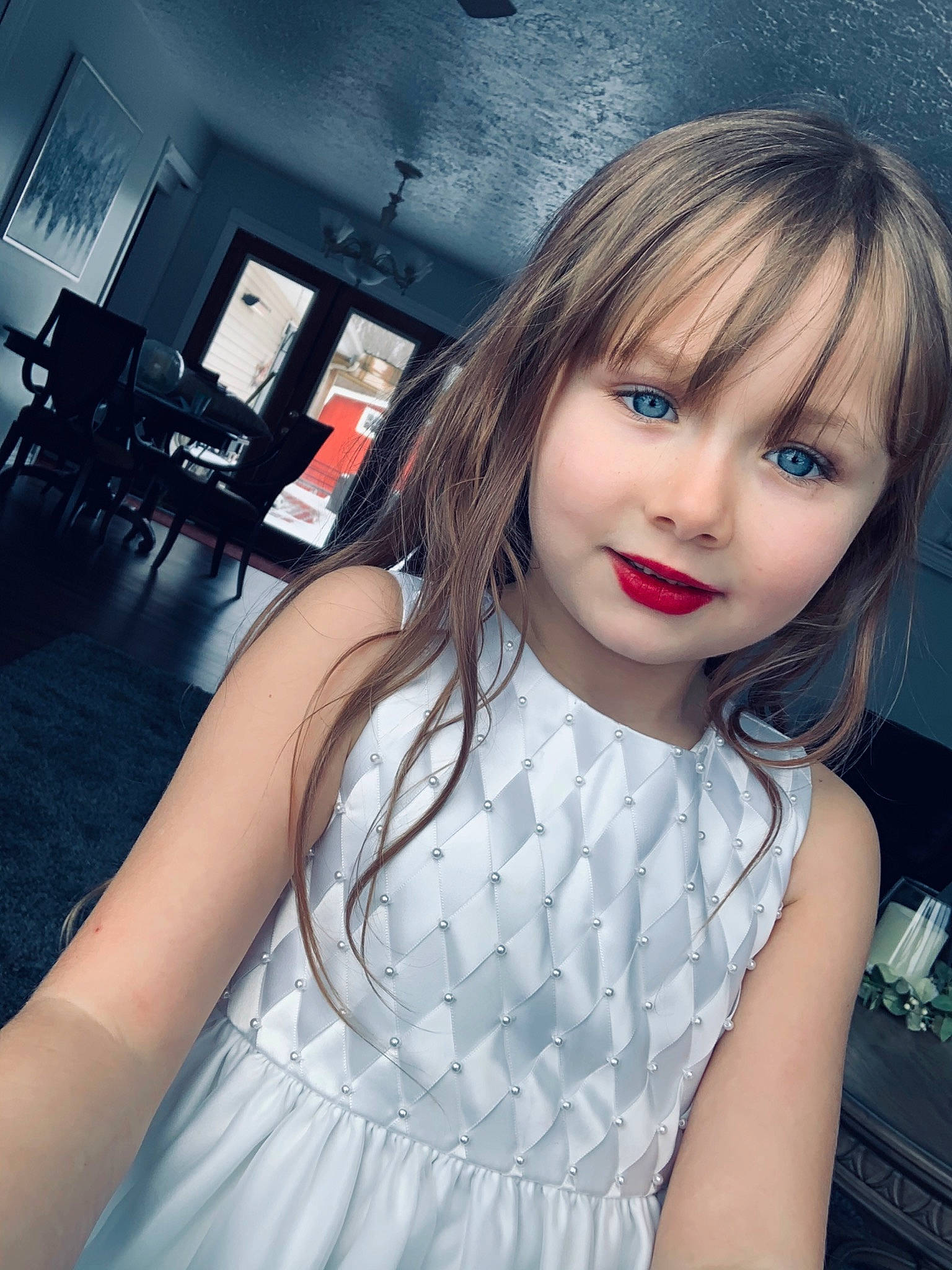 Ezmae is registered to the contest to win money with this photo: bangs, beauty, blond, bob_cut, brown_hair, child, chin, cool, dress, eye, face, hair, hair_coloring, hairstyle, lip, long_hair, nose, person, photography, shoulder