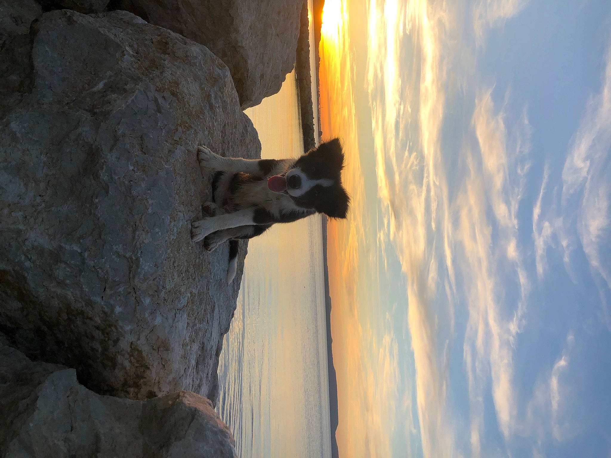 Pacman participe au concours pour gagner de l'argent avec cette photo : adventure, bedrock, building, carnivore, cloud, dog, formation, freezing, landscape, rock, shadow, sky, water, winter, wood