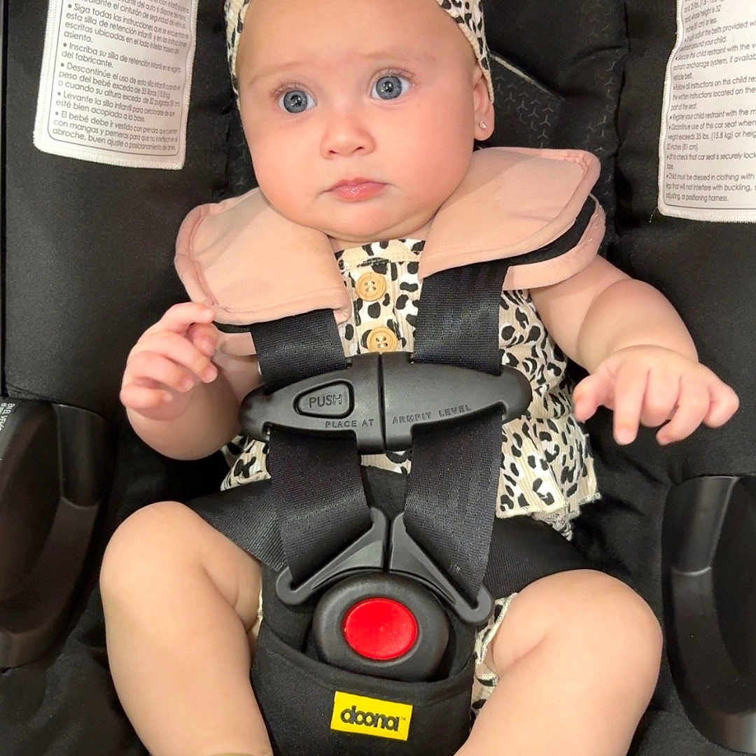 Aneliz joined the competition — help win amazing prizes! accessories, baby, bonnet, car, car_interior, carseat, clothing, costume, face, footwear, hat, head, person, photography, portrait, sandal, shoe, toy, transportation, vehicle