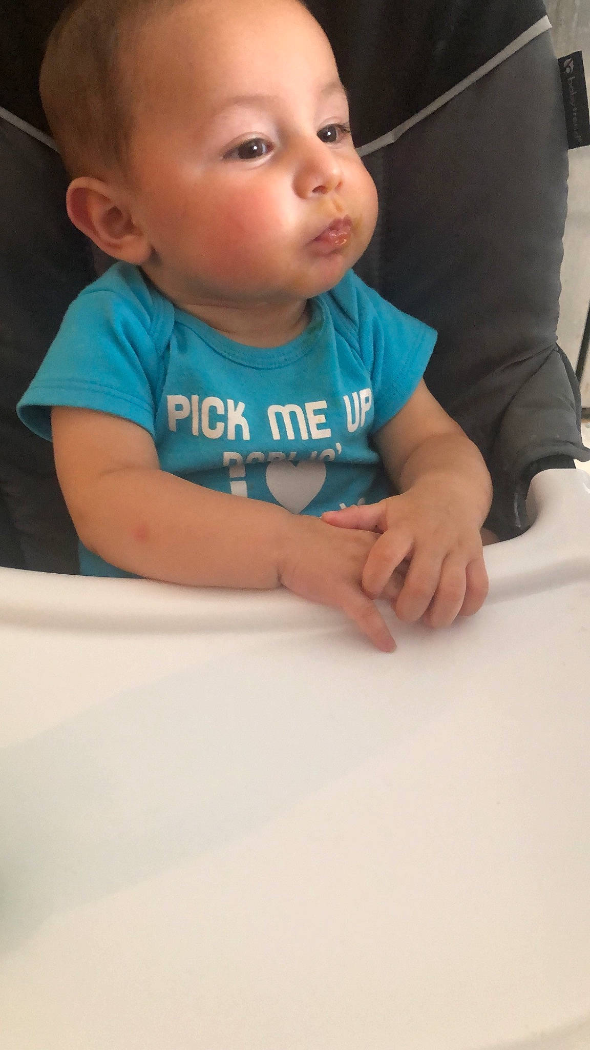 Alessandro joined the competition — help win amazing prizes! baby, cheek, child, chin, eye, face, finger, forehead, head, nose, person, play, sitting, skin, smile, t_shirt, toddler, tummy_time