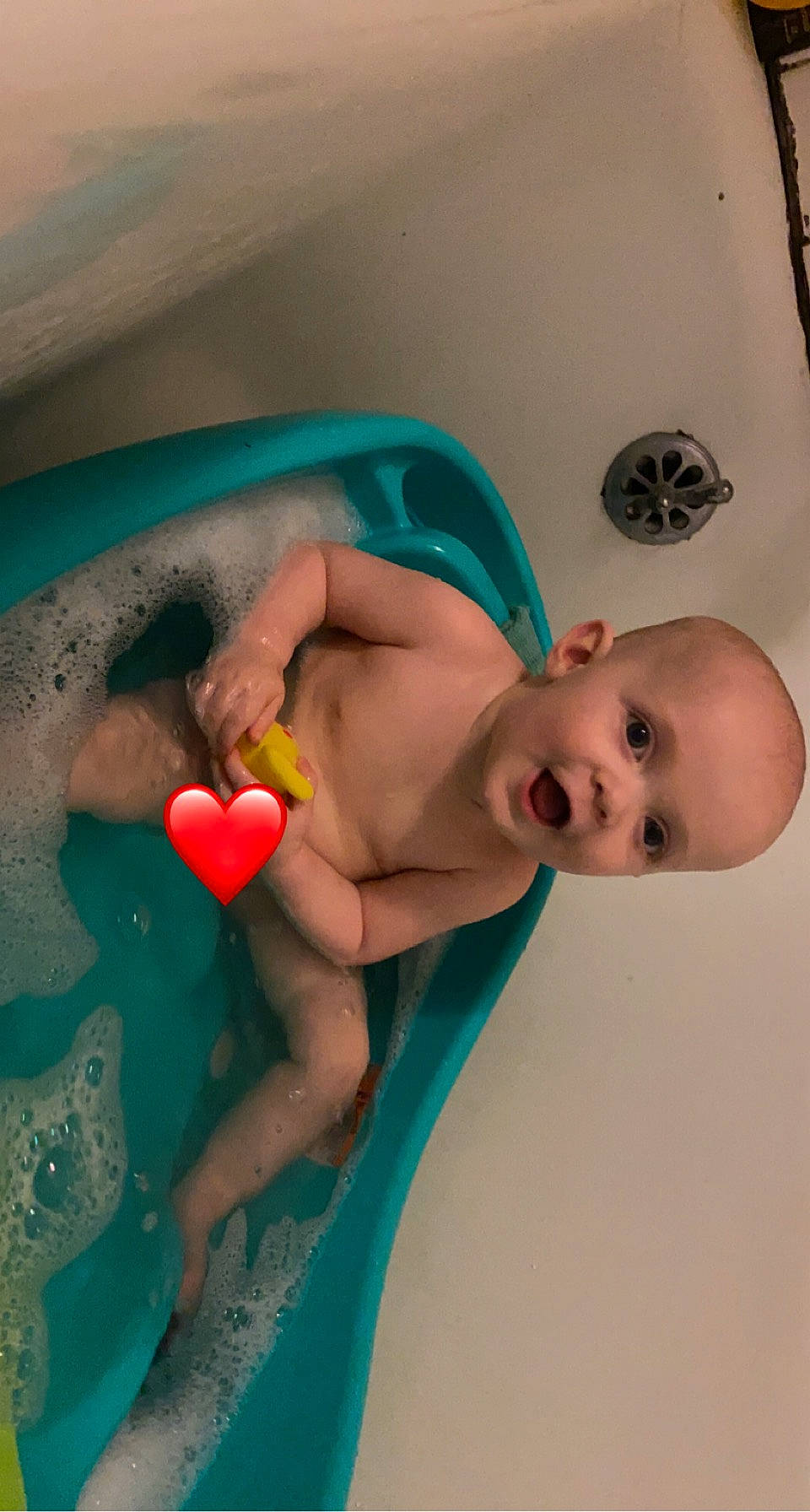 Austin joined the competition — help win amazing prizes! baby, baby_bathing, bath_toy, bathing, bathroom, bathtub, chest, child, fluid, fun, happy, leisure, mouth, person, personal_care, plumbing, plumbing_fixture, skin, smile, toddler