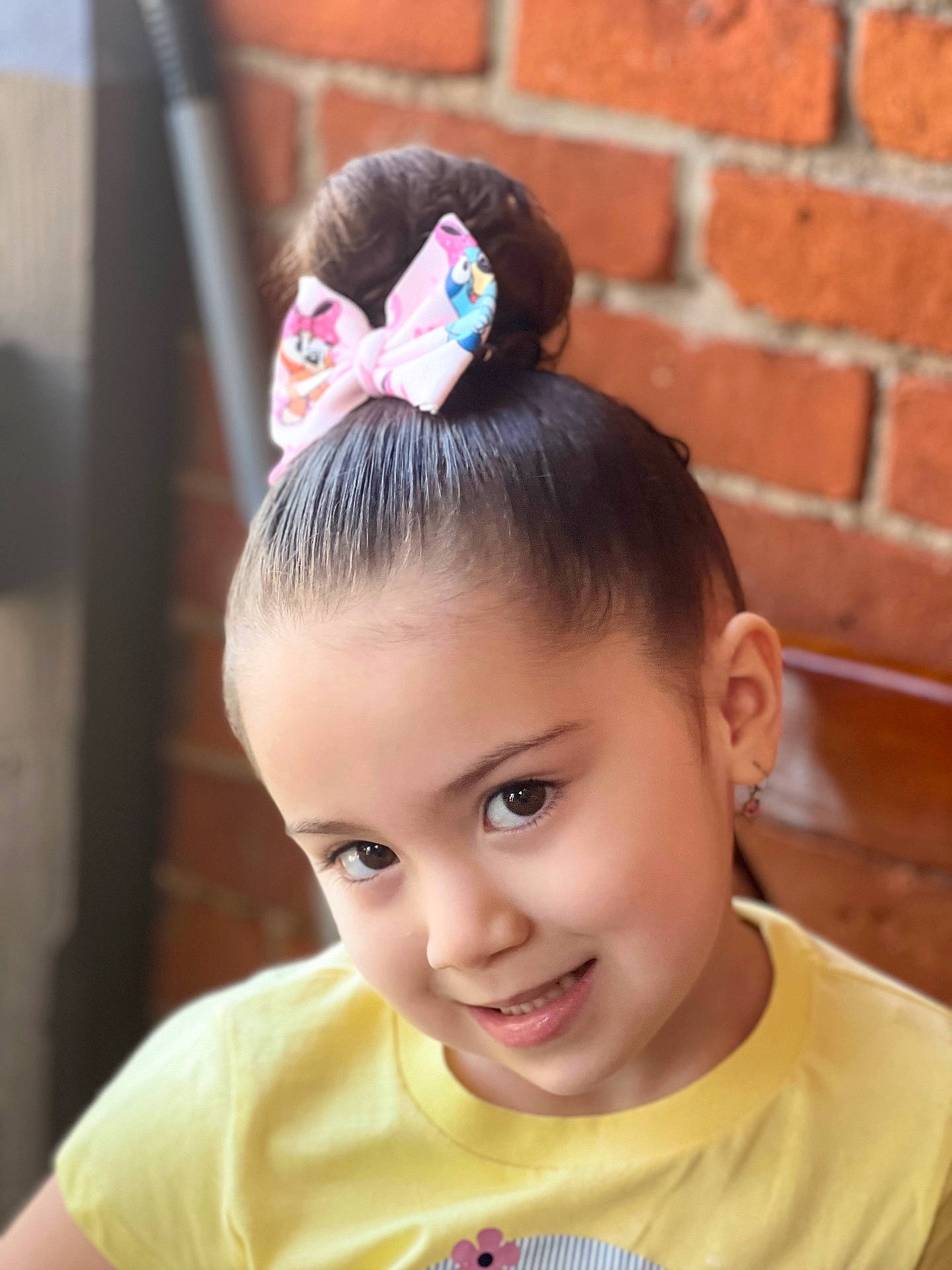 Mia joined the competition — help win amazing prizes! accessories, blackhair, bodypart, bunhairstyle, child, earring, face, female, girl, hair, hairslide, happy, head, jewelry, person, photography, portrait, shoulder, smile
