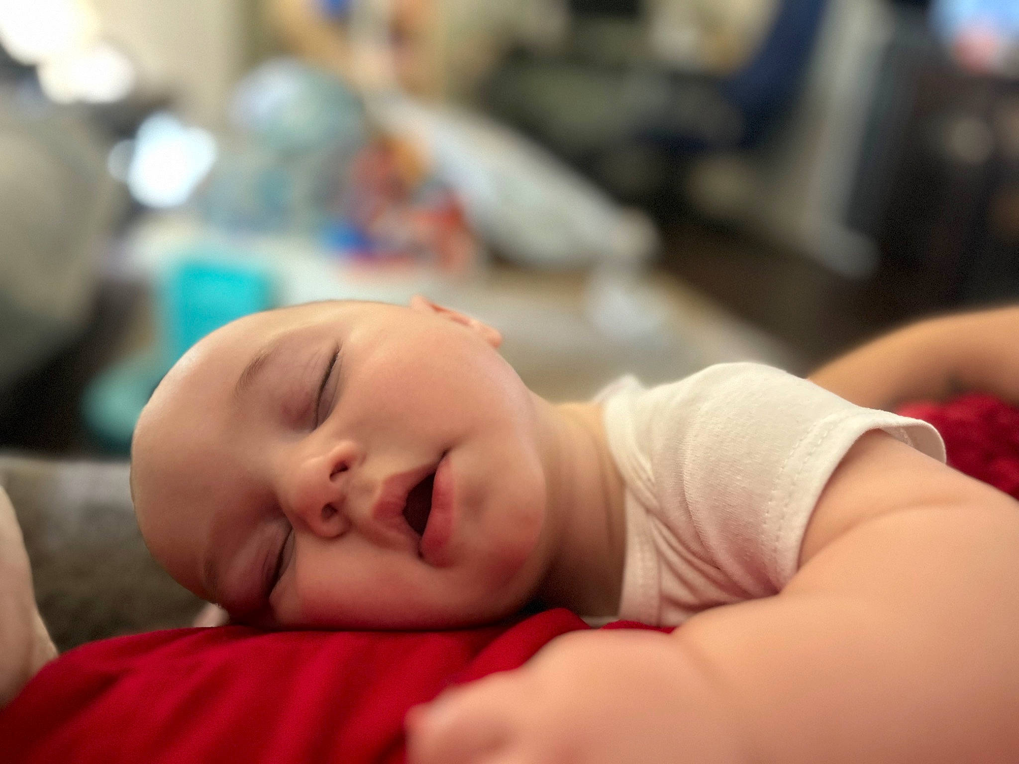 Westen joined the competition — help win amazing prizes! baby, baby_toddler_clothing, cheek, child, chin, comfort, elbow, eye, eyelash, flash_photography, fun, happy, mouth, neck, person, portrait_photography, room, sitting, skin, smile