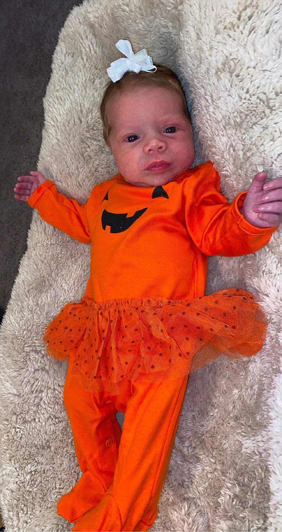 Lennix joined the competition — help win amazing prizes! baby, baby_toddler_clothing, child, clothing, knitting, orange, peach, person, sleeve, toddler