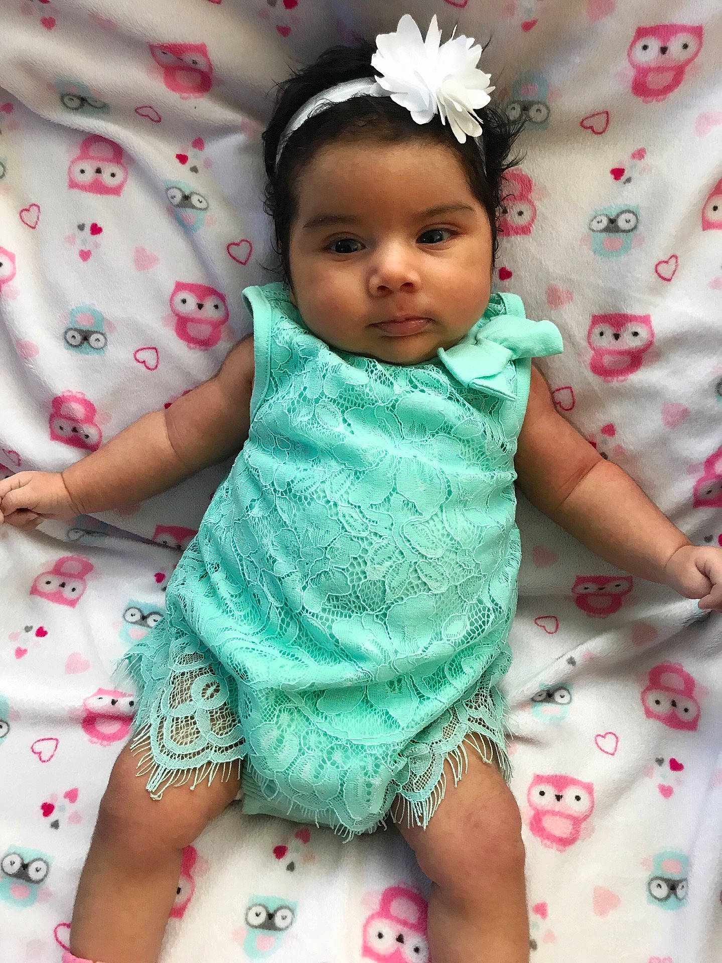 Paloma joined the competition — help win amazing prizes! black_hair, cheek, child, girl, hair_accessory, headgear, infant, person, pink, product, skin, smile, textile, toddler