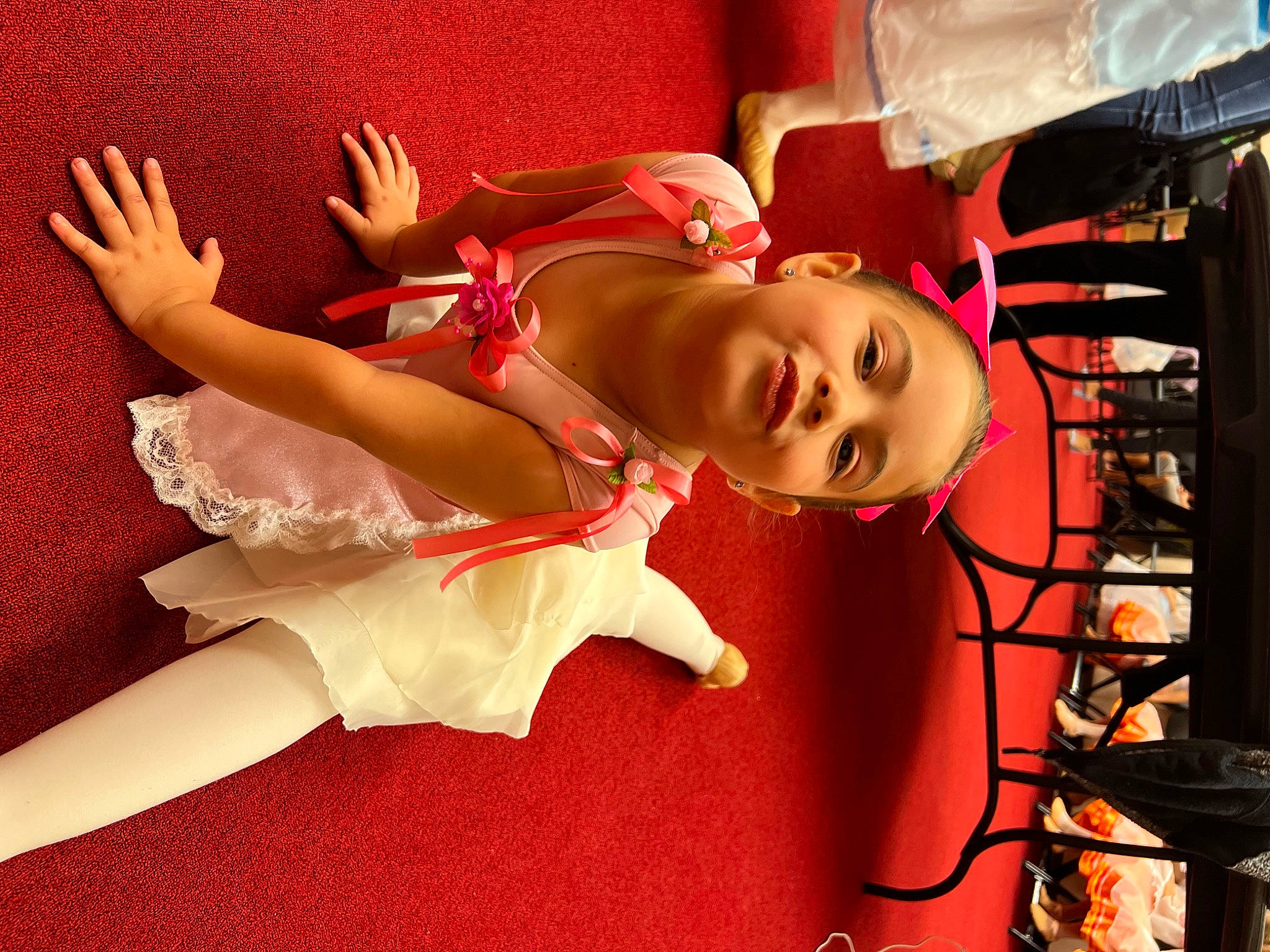 Donatella is registered to the contest to win money with this photo: abdomen, arm, black_hair, dress, elbow, entertainment, event, eyelash, fashion_design, flash_photography, flooring, human_leg, japanese_idol, joy, knee, leg, performance_art, person, red, sandal