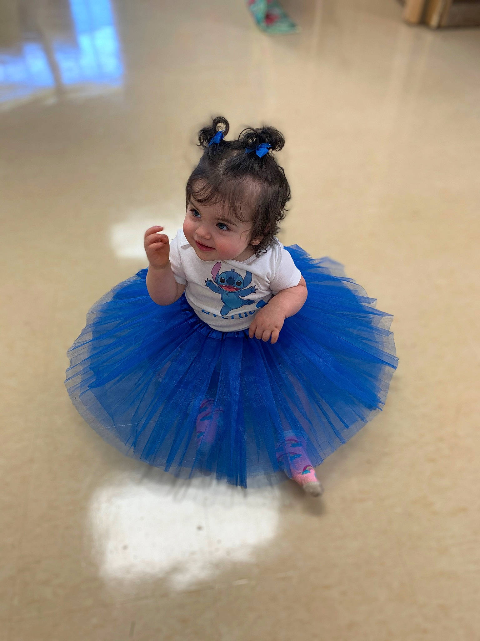 Everlie joined the competition — help win amazing prizes! ballet_tutu, blue, child, clothing, costume, dance, dancer, dress, fun, joy, person, smile, toddler
