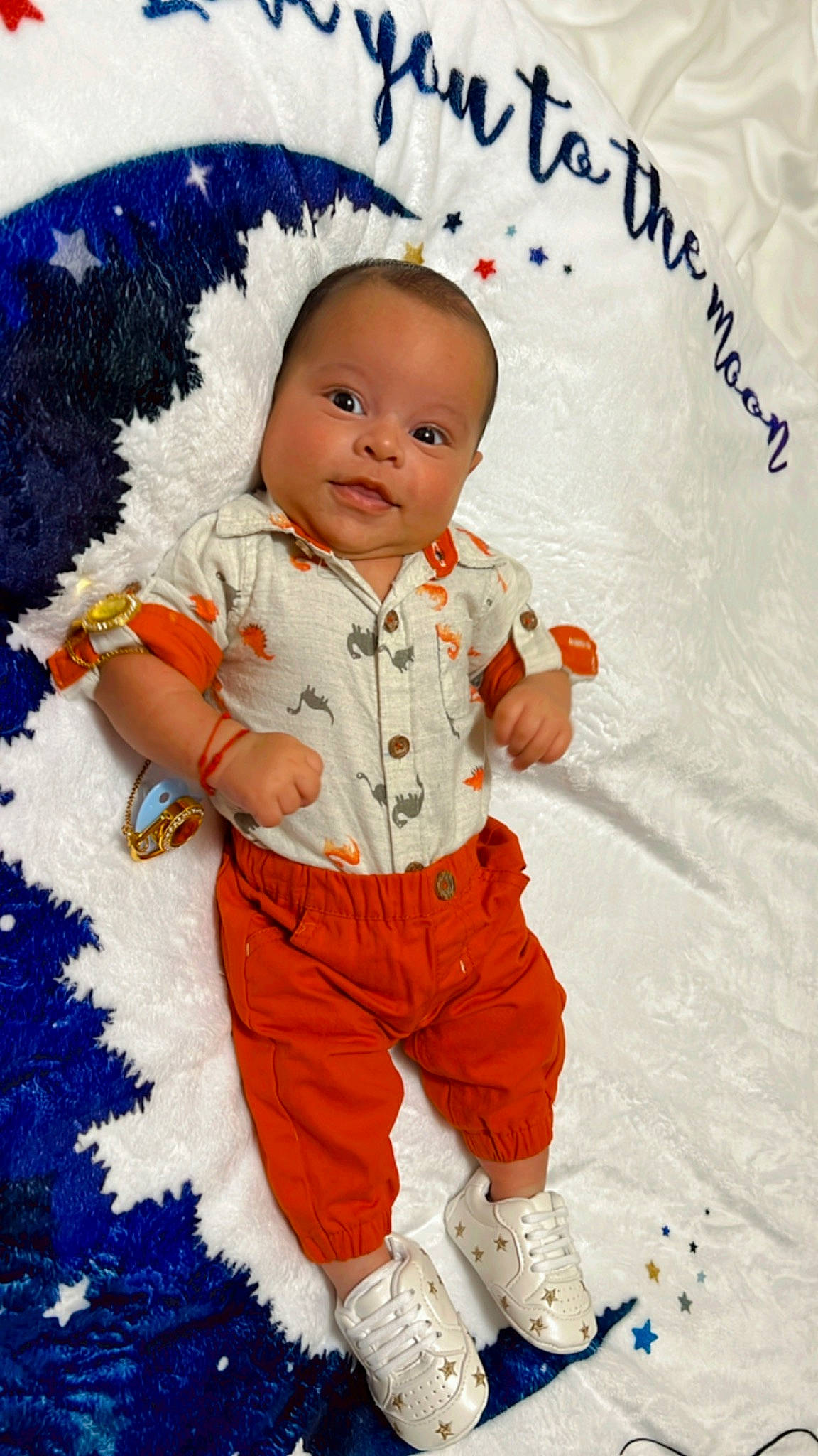 Craig is registered to the contest to win money with this photo: art, baby, baby_toddler_clothing, cheek, child, face, font, fun, gesture, happy, head, illustration, linens, pattern, people_in_nature, person, product, sleeve, smile, textile