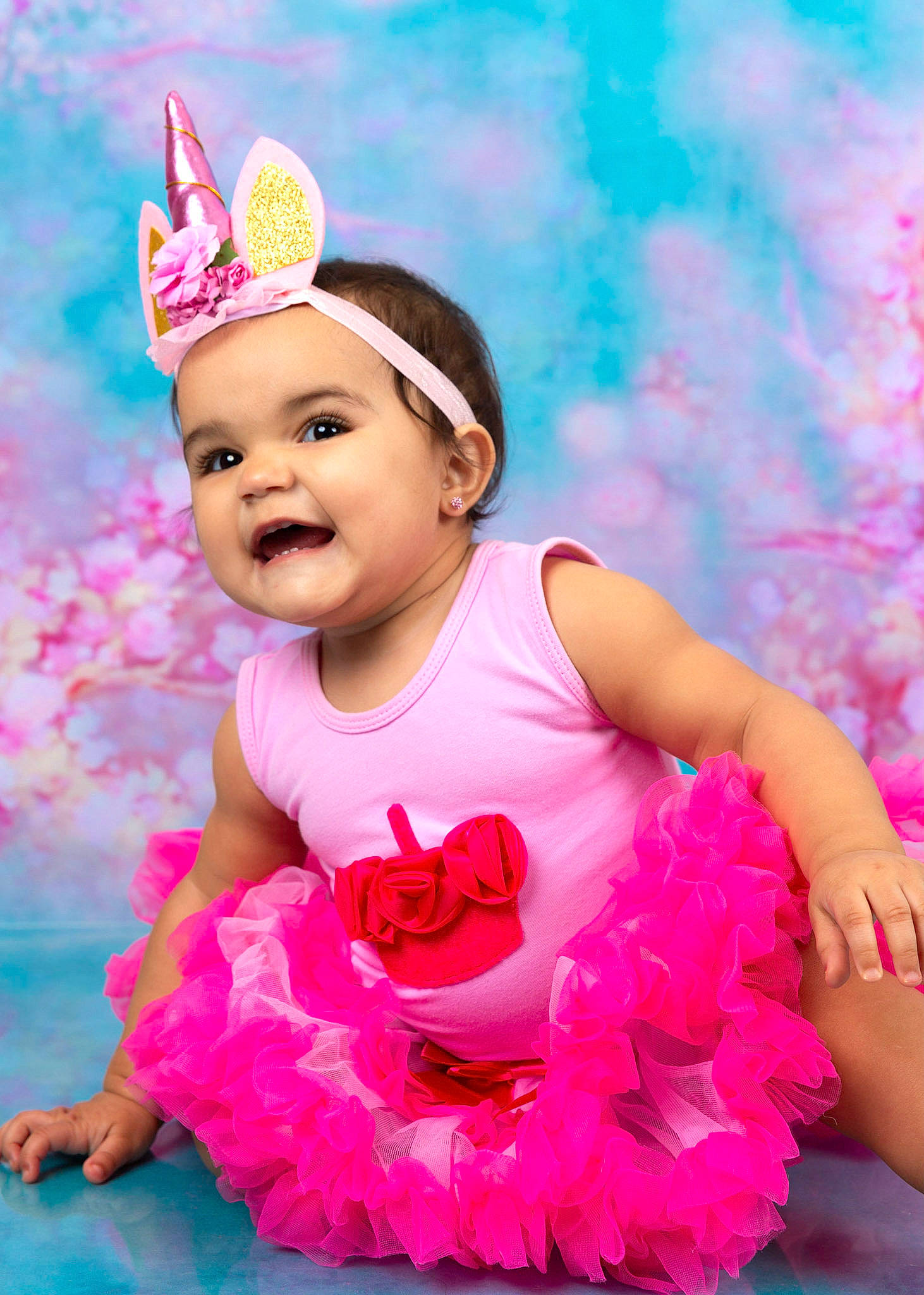 Mariangelik is registered to the contest to win money with this photo: baby, baby_toddler_clothing, ballet_tutu, child, child_model, costume, hair_accessory, happy, headpiece, headwear, person, pink, toddler