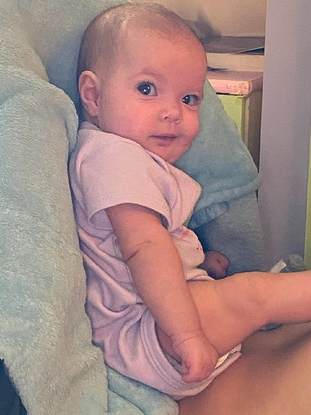 Riley joined the competition — help win amazing prizes! baby, baby_toddler_clothing, cheek, chest, comfort, elbow, finger, human_body, iris, lip, mouth, muscle, neck, nose, person, skin, sleeve, stomach, thigh, toddler