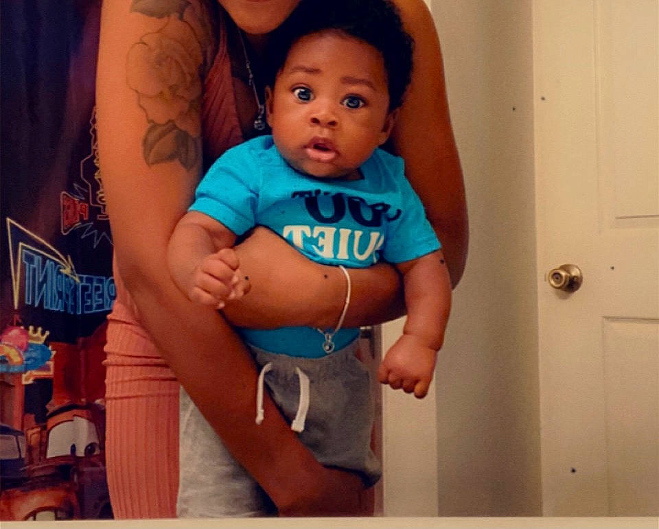 Cason joined the competition — help win amazing prizes! abdomen, arm, azure, baby, baby_toddler_clothing, chest, door, elbow, electric_blue, event, happy, human_leg, jewellery, person, sleeve, stomach, surprise, t_shirt, thigh, toddler