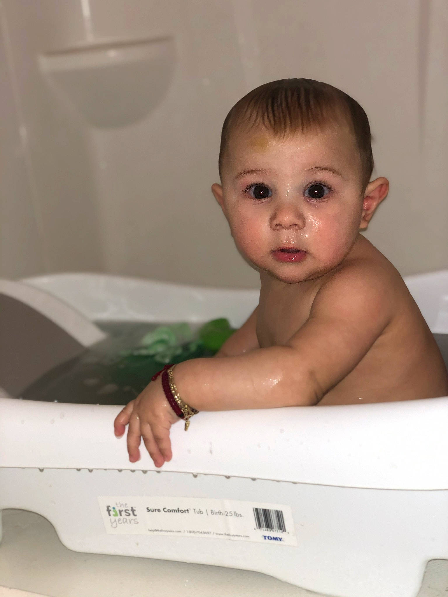 Jomari joined the competition — help win amazing prizes! arm, baby, baby_bathing, baby_products, bathing, bathroom, bathtub, cheek, chest, child, eye, eyebrow, eyelash, fluid, fun, hand, iris, person, plumbing, thumb