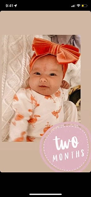 Anastasia joined the competition — help win amazing prizes! baby, baby_products, baby_toddler_clothing, cap, cheek, child, comfort, fashion_accessory, font, happy, headwear, linens, magenta, pattern, peach, person, pink, portrait_photography, skin, sleeve