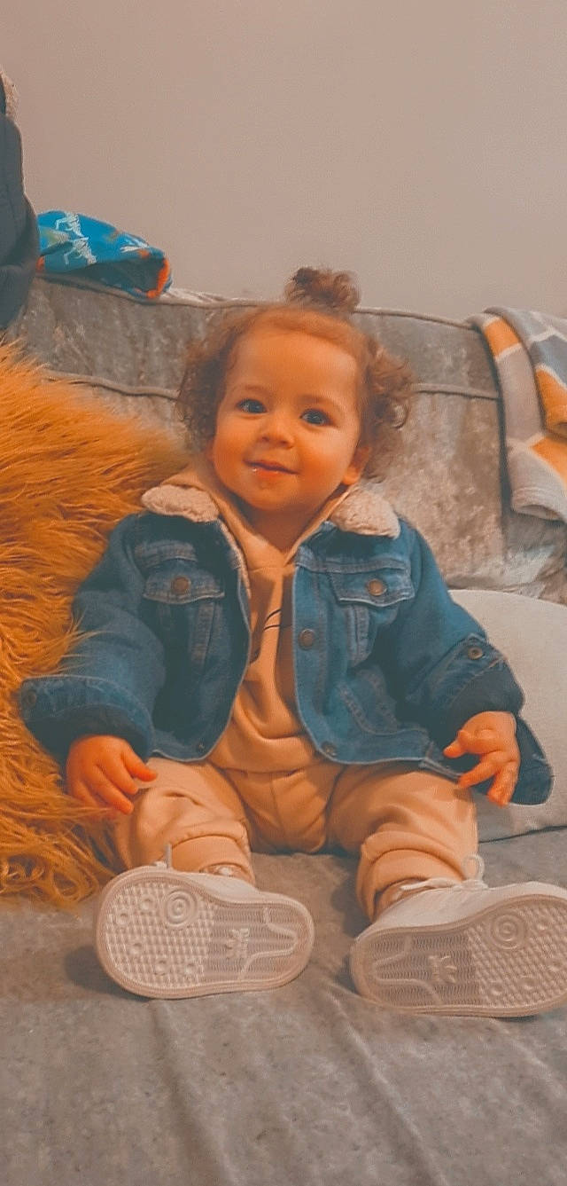 Deontae joined the competition — help win amazing prizes! baby, cheek, child, comfort, face, facial_expression, flooring, fun, hairstyle, happy, head, iris, jacket, joy, mouth, nose, people, person, skin, smile