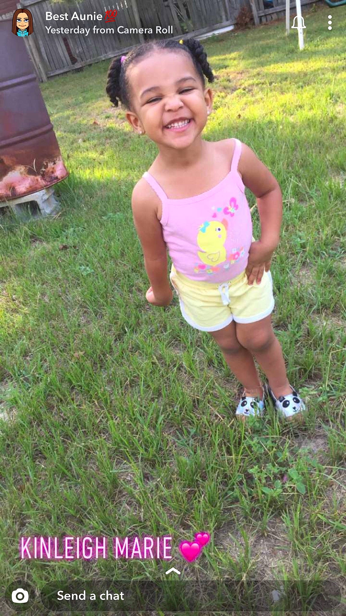 Kinleigh is registered to the contest to win money with this photo: child, fun, grass, happy, joy, meadow, person, plant, play, smile, summer, toddler