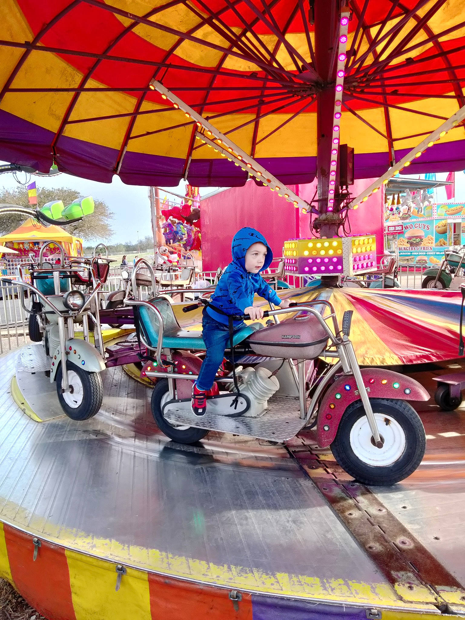 Hunter joined the competition — help win amazing prizes! asphalt, auto_part, automotive_design, automotive_exterior, automotive_lighting, automotive_tire, automotive_wheel_system, engineering, fender, fun, headwear, mode_of_transport, motor_vehicle, motorcycle, person, recreation, rim, rolling, tire, vehicle