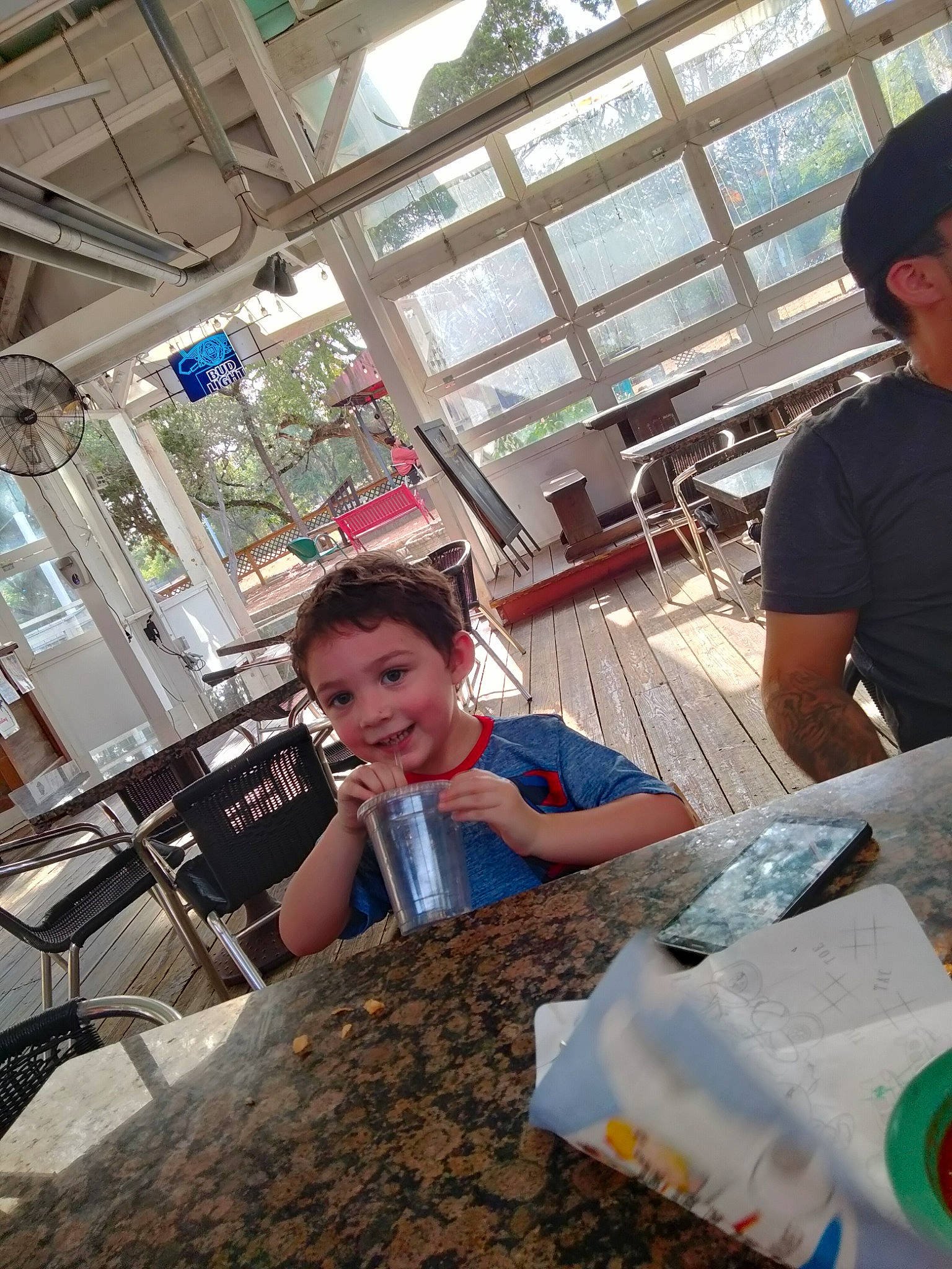 Hunter joined the competition — help win amazing prizes! chair, child, event, fun, happy, hat, joy, leisure, person, plant, recreation, shorts, sitting, smile, soil, t_shirt, table, toddler, tourism, travel