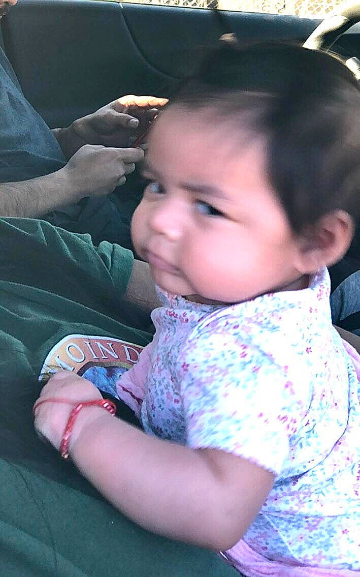 Xitlali joined the competition — help win amazing prizes! baby, baby_toddler_clothing, cheek, child, chin, cool, facial_expression, finger, flash_photography, hairstyle, hand, happy, human, iris, lip, nose, person, purple, skin, toddler