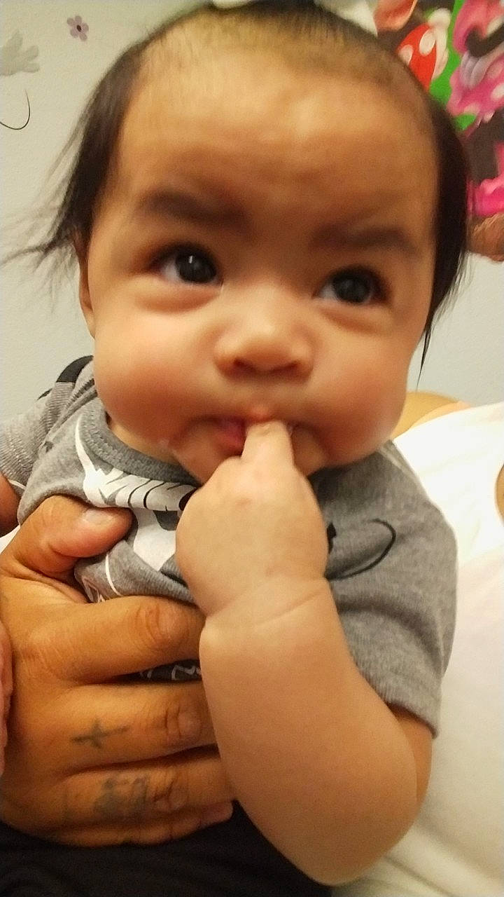 Xitlali joined the competition — help win amazing prizes! baby, baby_grabbing_for_something, baby_toddler_clothing, cheek, child, chin, close_up, ear, eyelash, finger, gesture, happy, iris, lip, mouth, nail, nose, person, skin, thumb