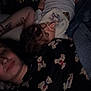 Mary is registered to the contest to win money with this photo: arm, baby, bed, blanket, clothing, comfort, cozy, face, hair, indoor, nighttime, pacifier, pajamas, person, portrait, rest, skin, sleeping, tattoo, teddy_bear_pattern