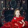 Shayanna participe au concours pour gagner de l'argent avec cette photo : child, girl, red_dress, christmas, holiday, wreath, garland, decorations, festive, tongue_out, smiling, portrait, indoor, cute, celebration, holiday_decor, red, sitting, young_child, happy