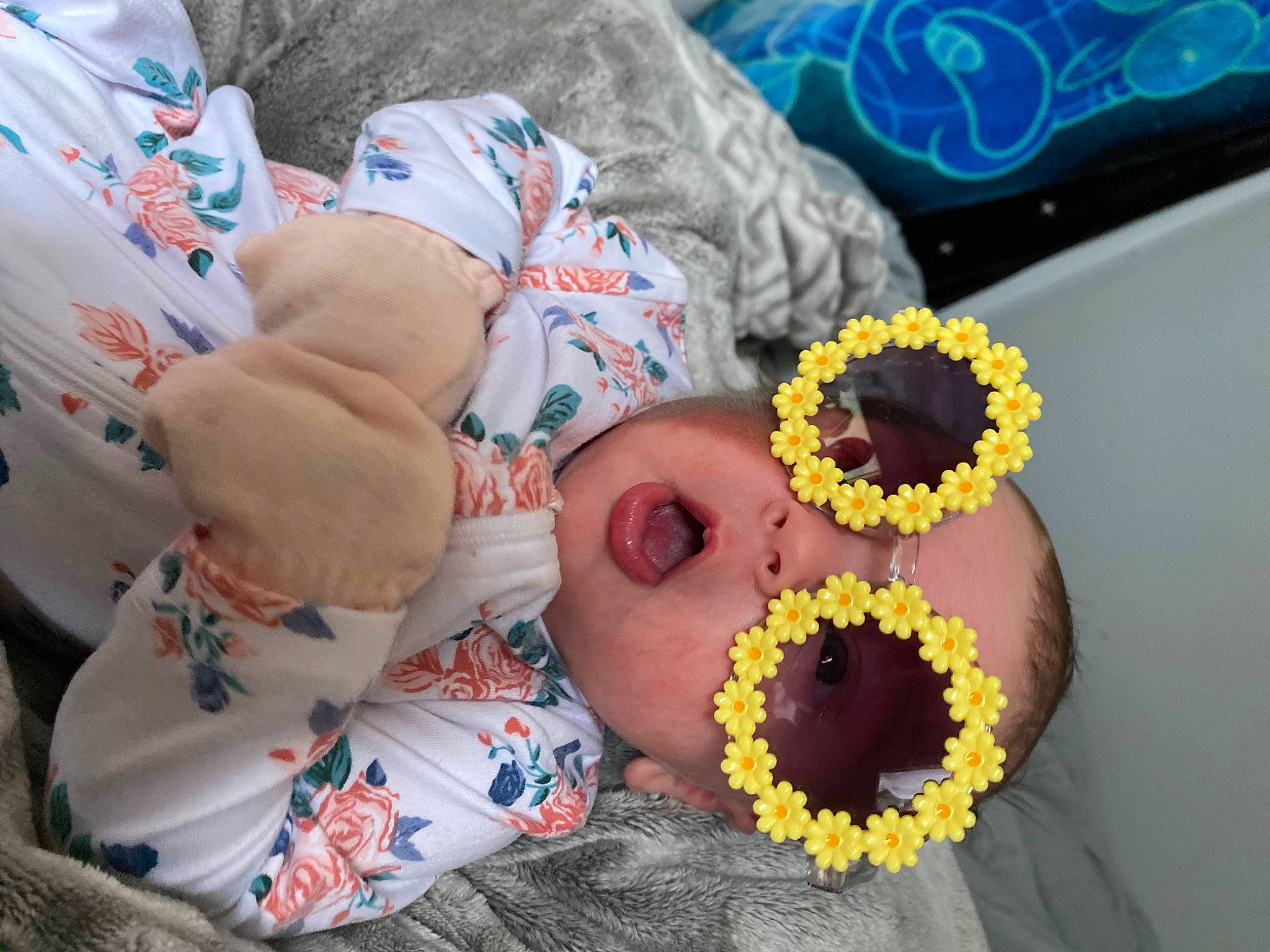 Rhiannon joined the competition — help win amazing prizes! art, baby, baby_products, baby_sleeping, baby_toddler_clothing, bedtime, blue, child, event, finger, foot, happy, linens, nail, pattern, person, room, sleep, sweetness, toddler