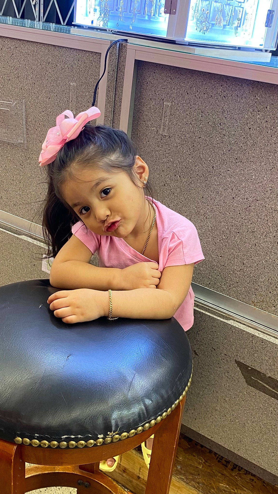 Alina joined the competition — help win amazing prizes! arm, black_hair, chair, chin, cool, face, finger, hair, hand, happy, head, human_body, leg, lip, mouth, neck, person, pink, shoulder, skin