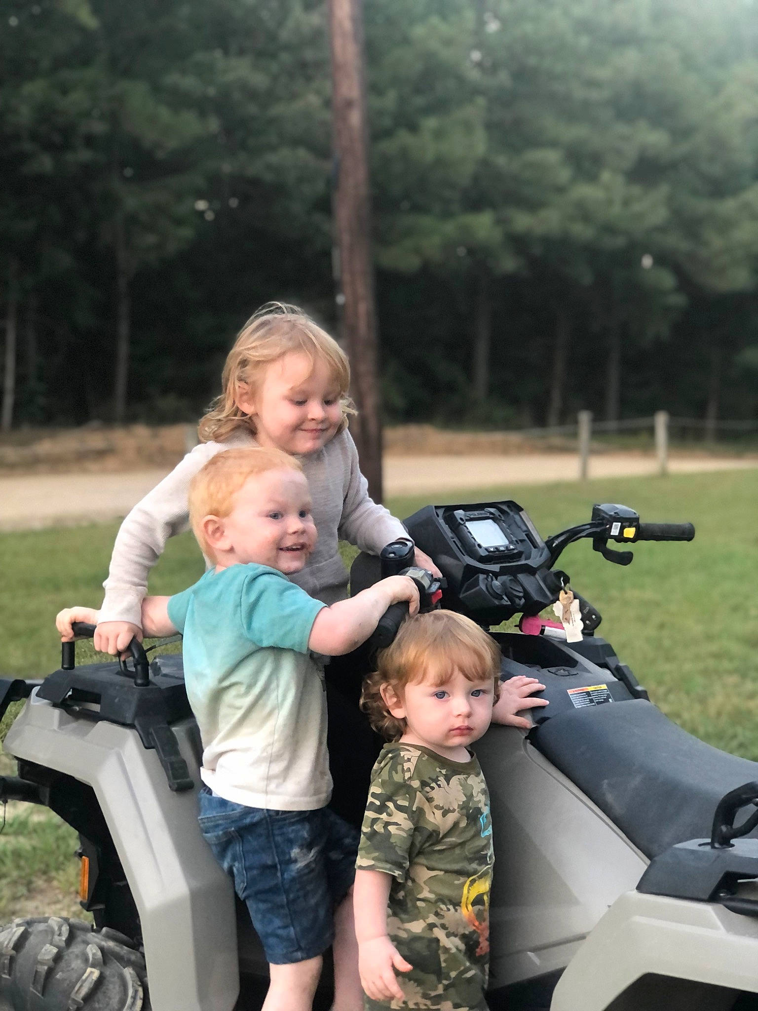 Arianna joined the competition — help win amazing prizes! automotive_tire, bag, child, fun, grass, hairstyle, joy, leisure, luggage_and_bags, mammal, motor_vehicle, person, product, sitting, tire, toddler, travel, tree, vertebrate, video_camera